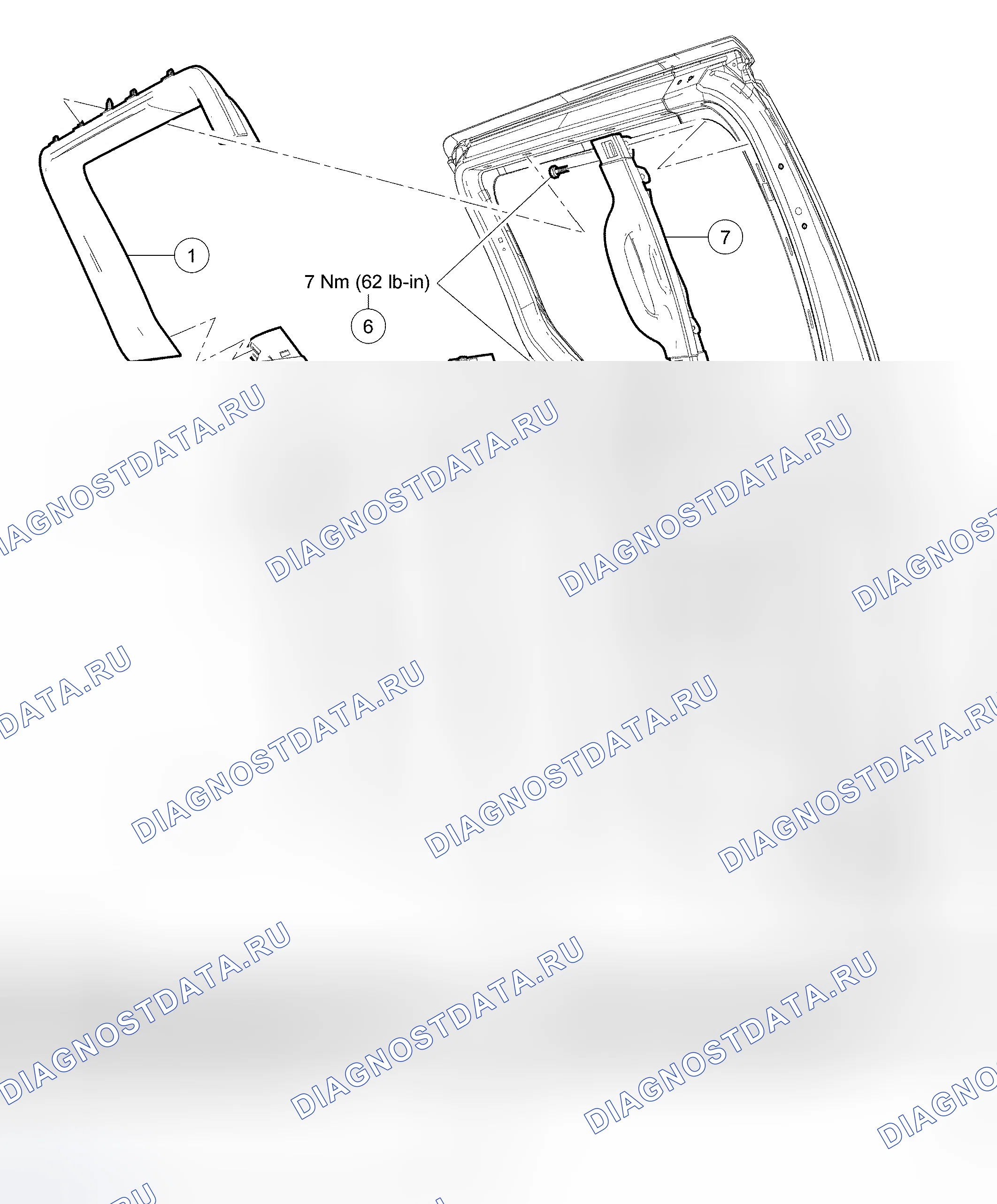 Рис. 8: Панель отделки раздвижной двери. Hyundai Mistra I рестайлинг