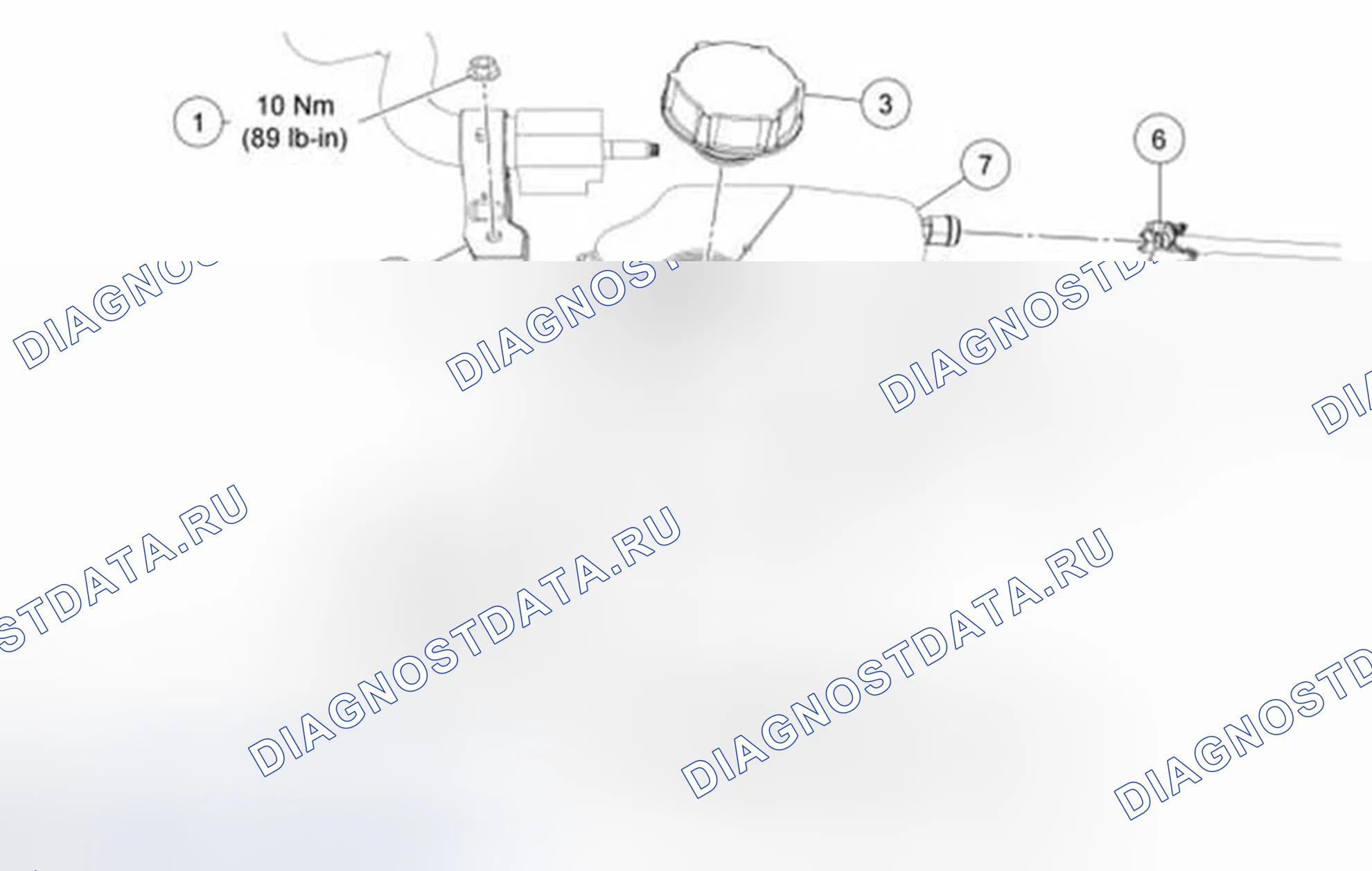 Рис. 2: Флакон для дегазации. Ford Fiesta Mk6