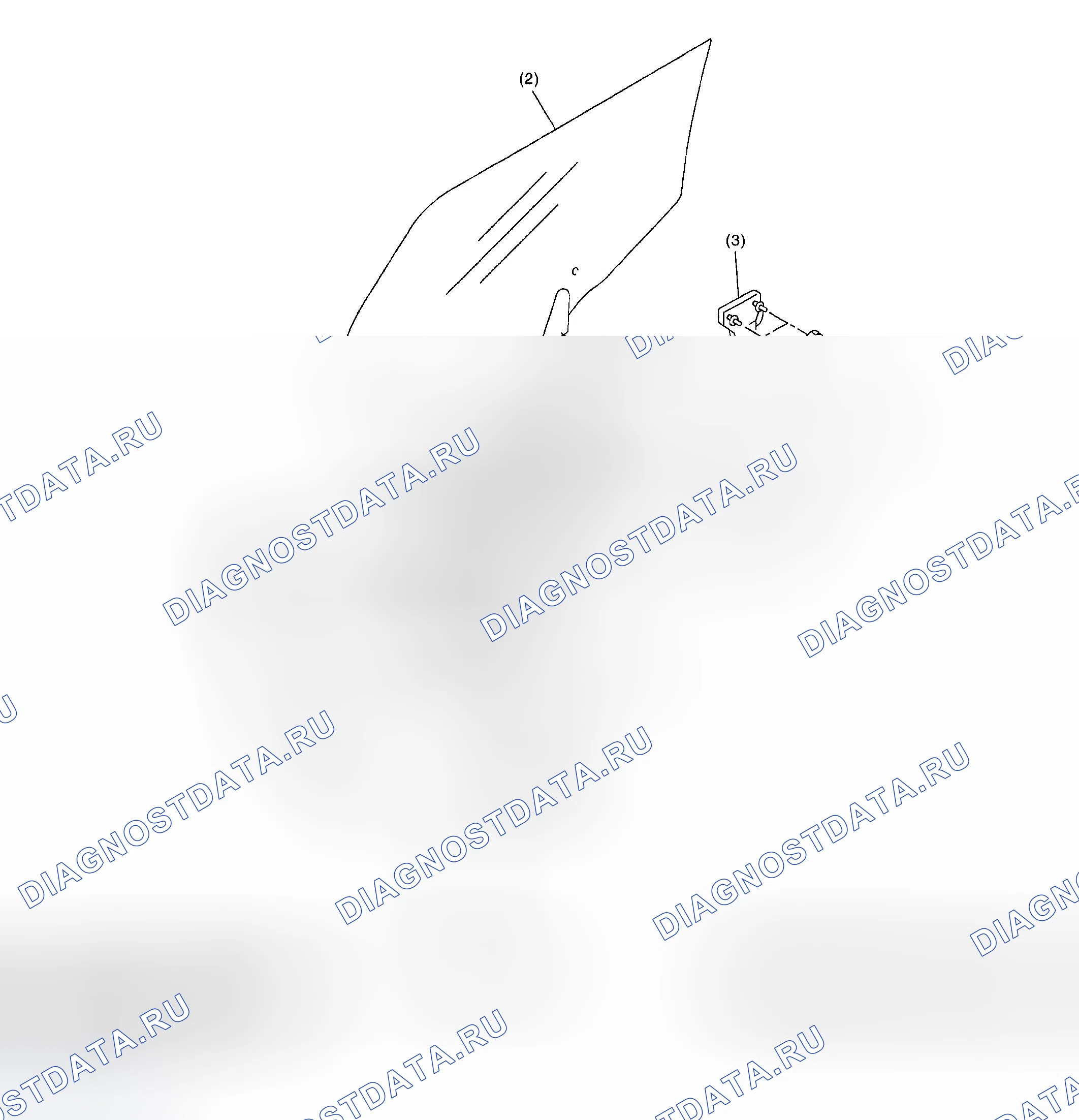 Рис. 3: СТЕКЛО ЗАДНЕЙ ДВЕРИ. Subaru Forester SG