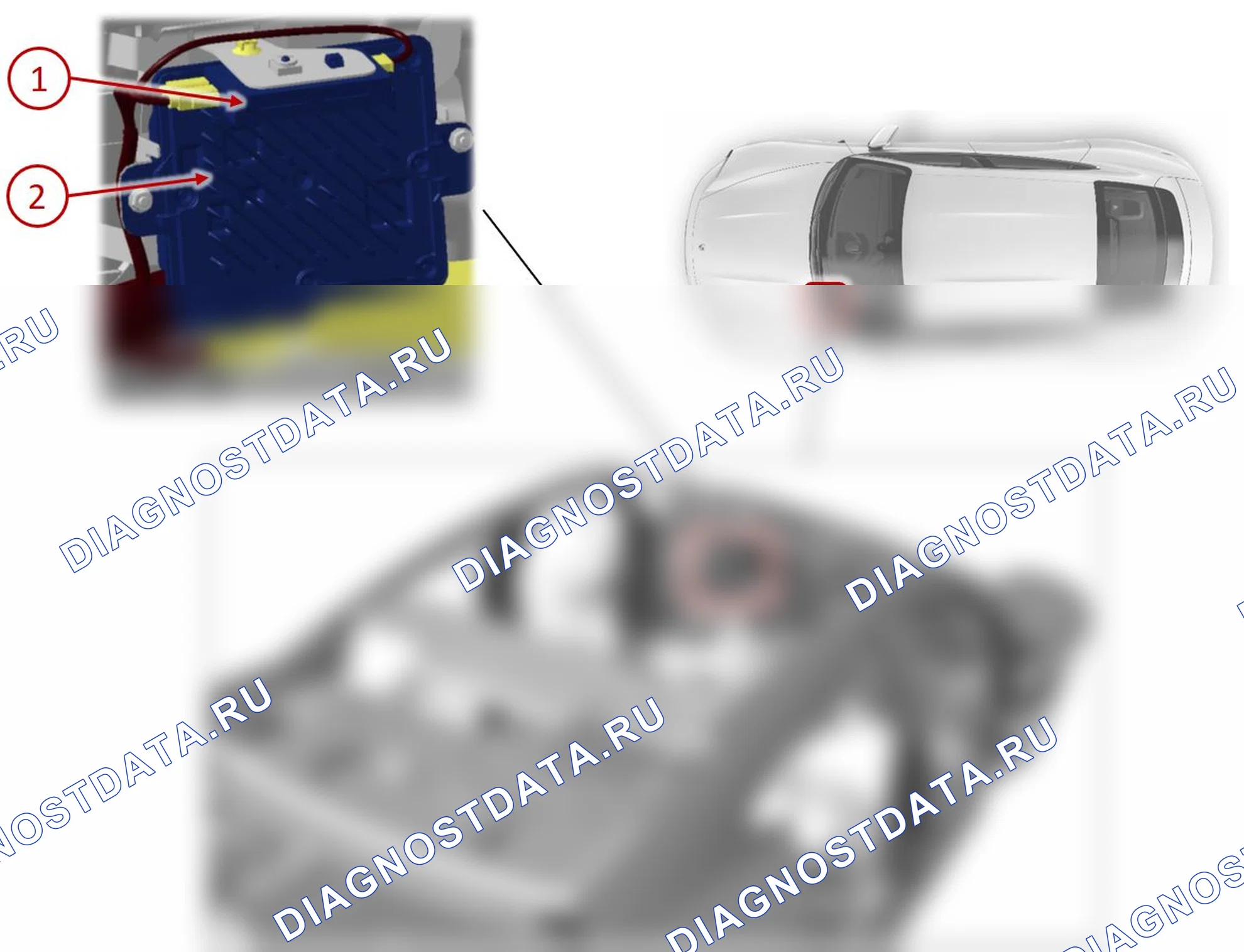 Блок управления OTA, внутренняя неисправность. Porsche Taycan J1