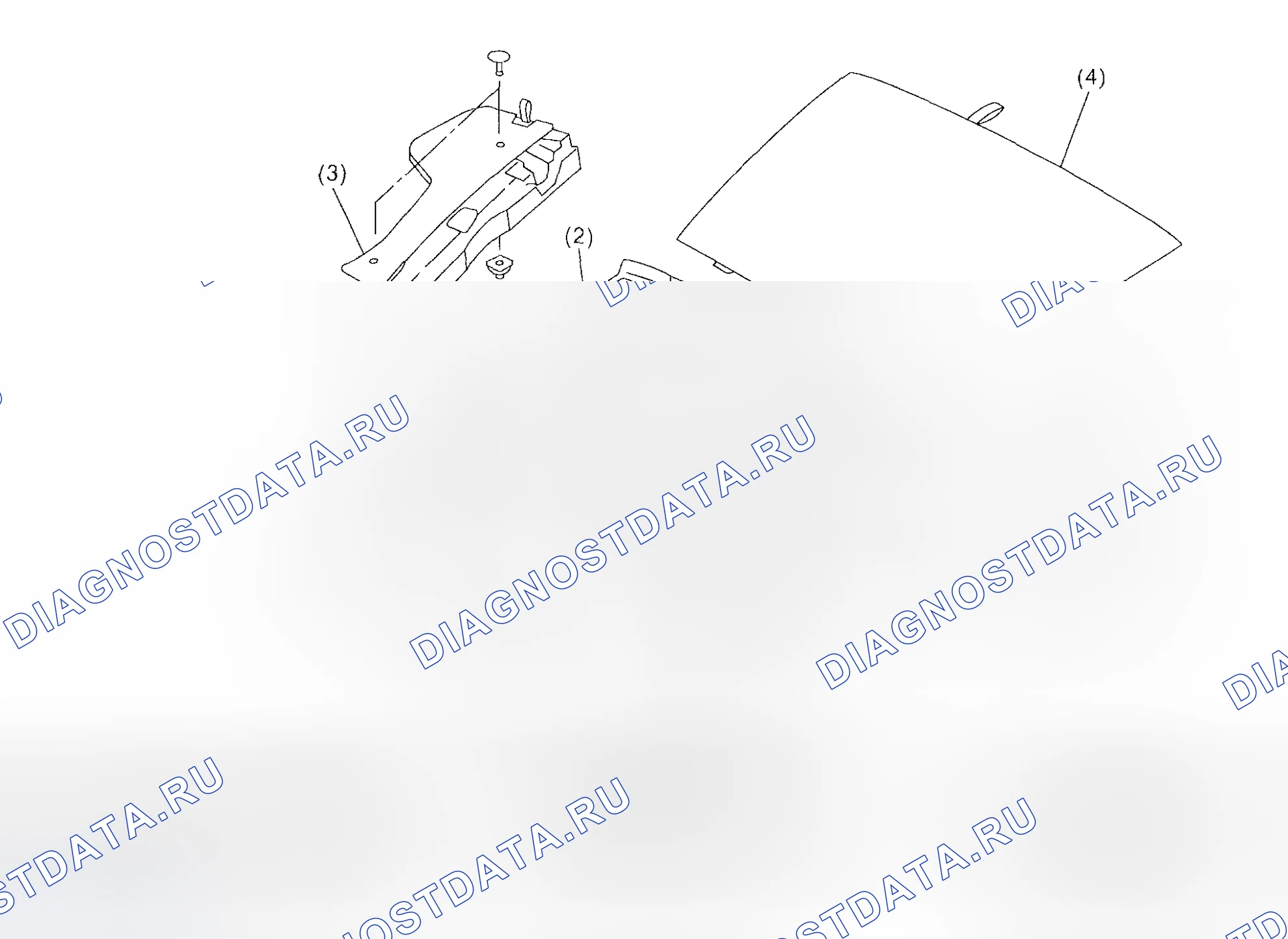 Рис. 19: КОВРИК ДЛЯ БАГАЖНОГО ПОЛА. Subaru Impreza WRX GD/GG рестайлинг