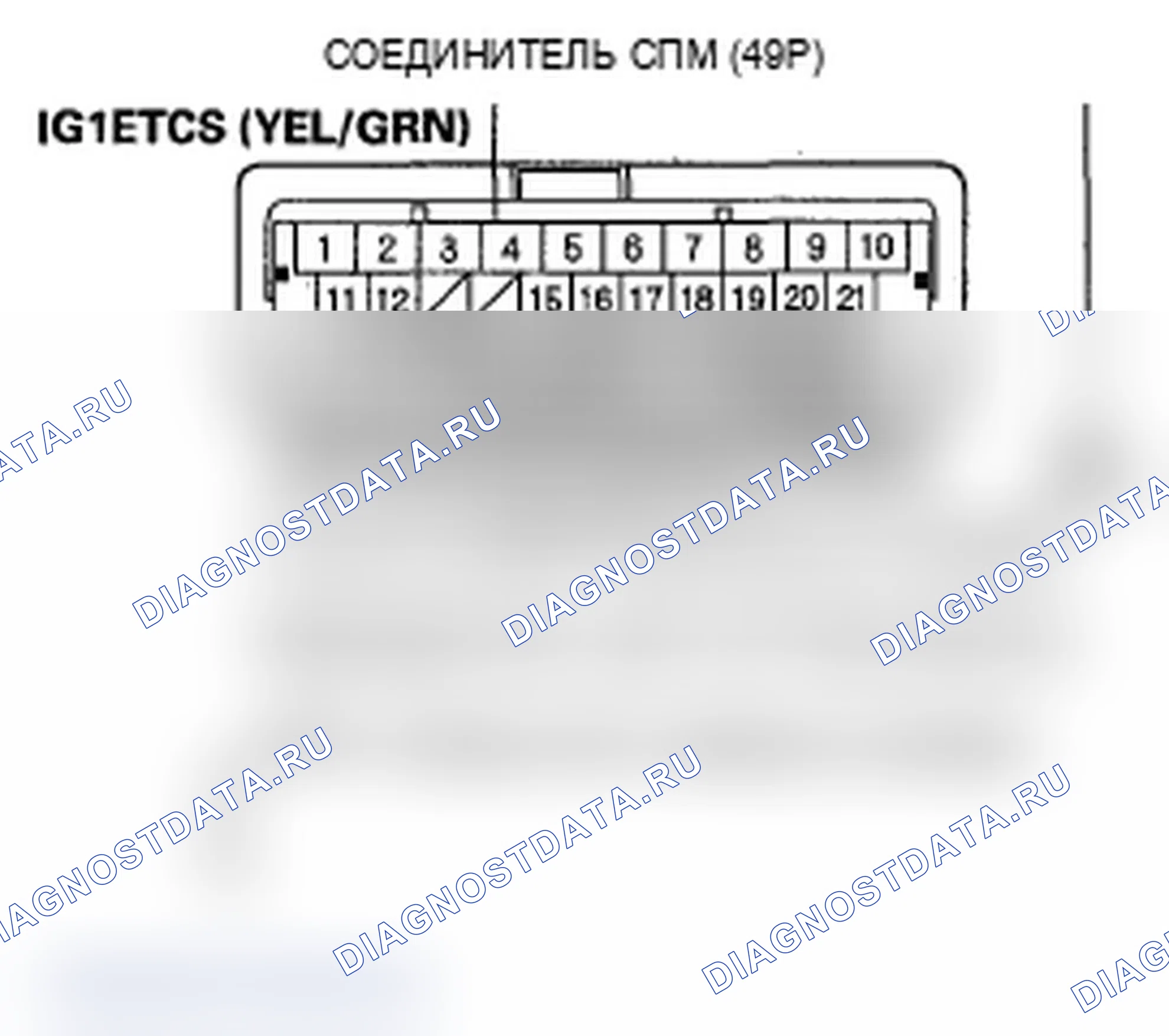Рис. 27: P1659 расшифровка кода ошибки: неисправность реле управления ETCS. Acura MDX II