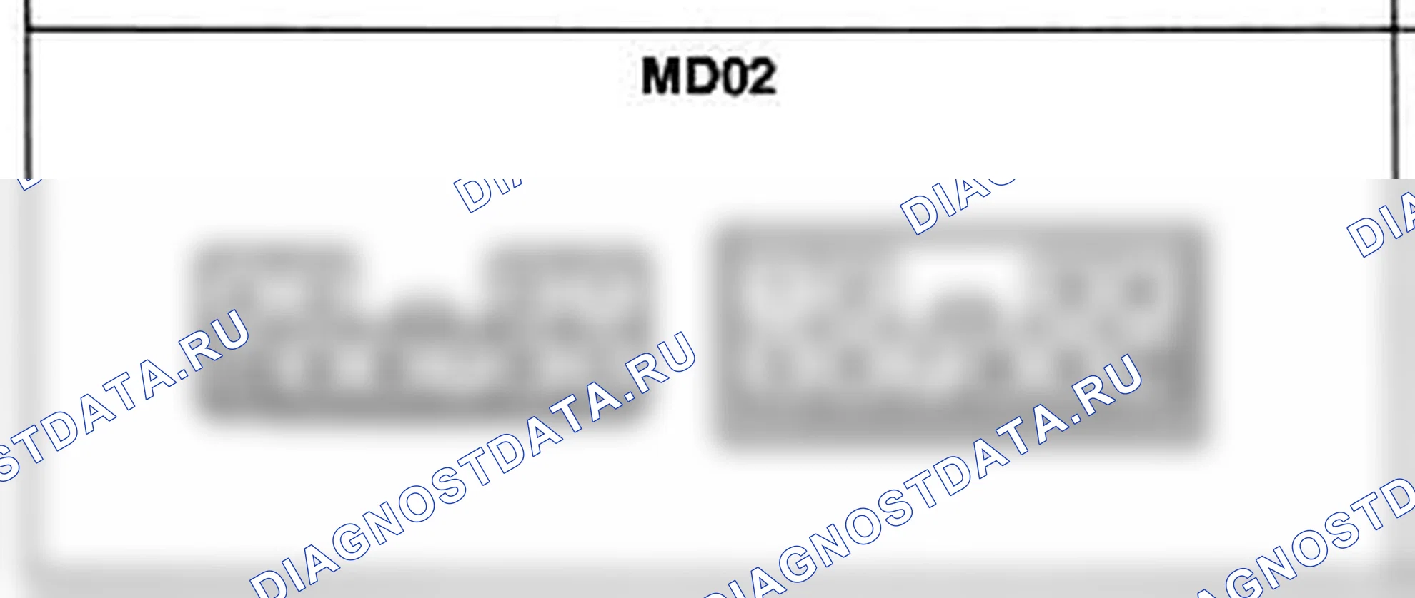 Распиновка разъёма MD02 — основного жгута. Hyundai H-1 A1