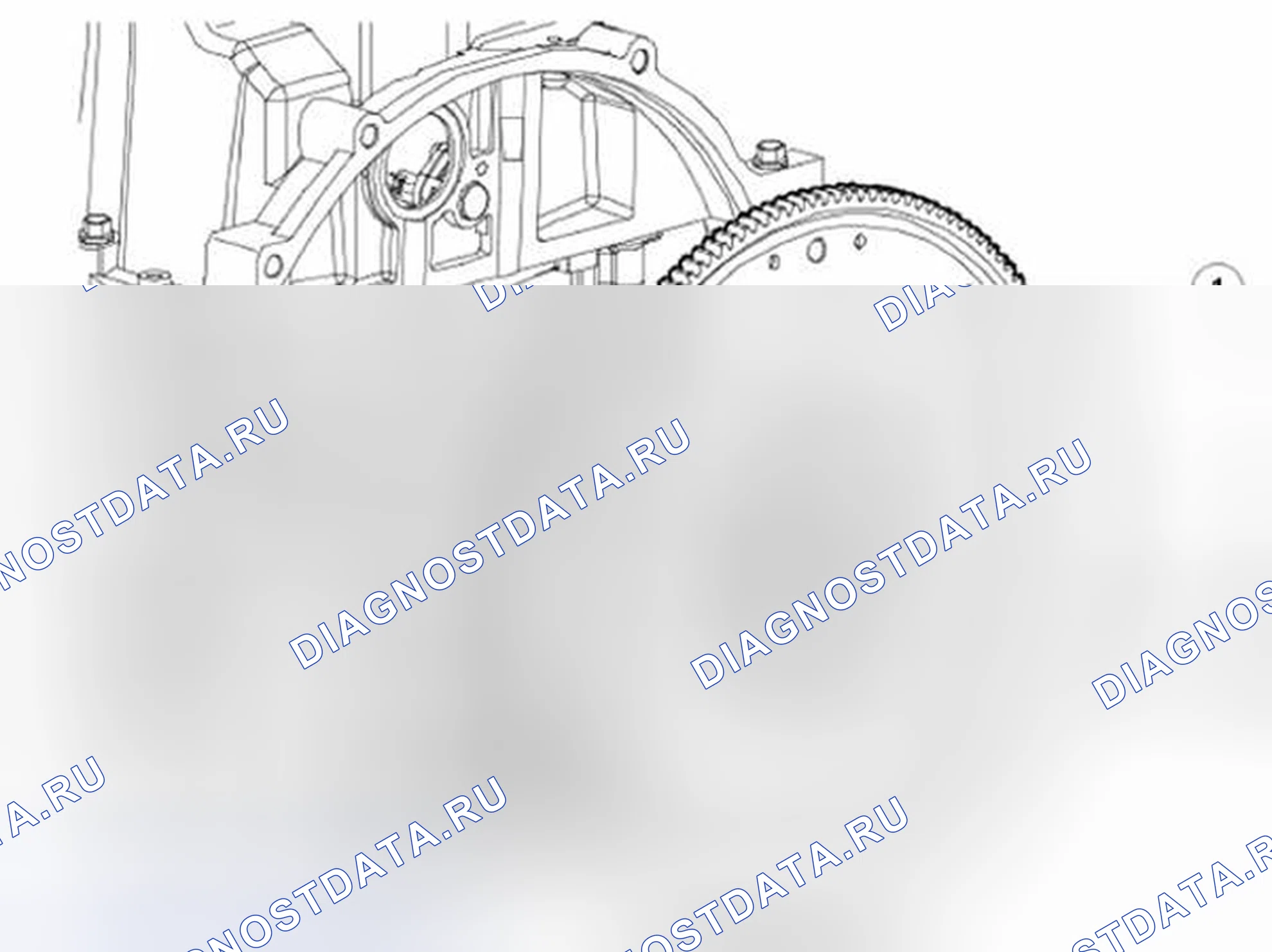 Рис. 510: Приводная пластина стартера. Land Rover Range Rover Sport I