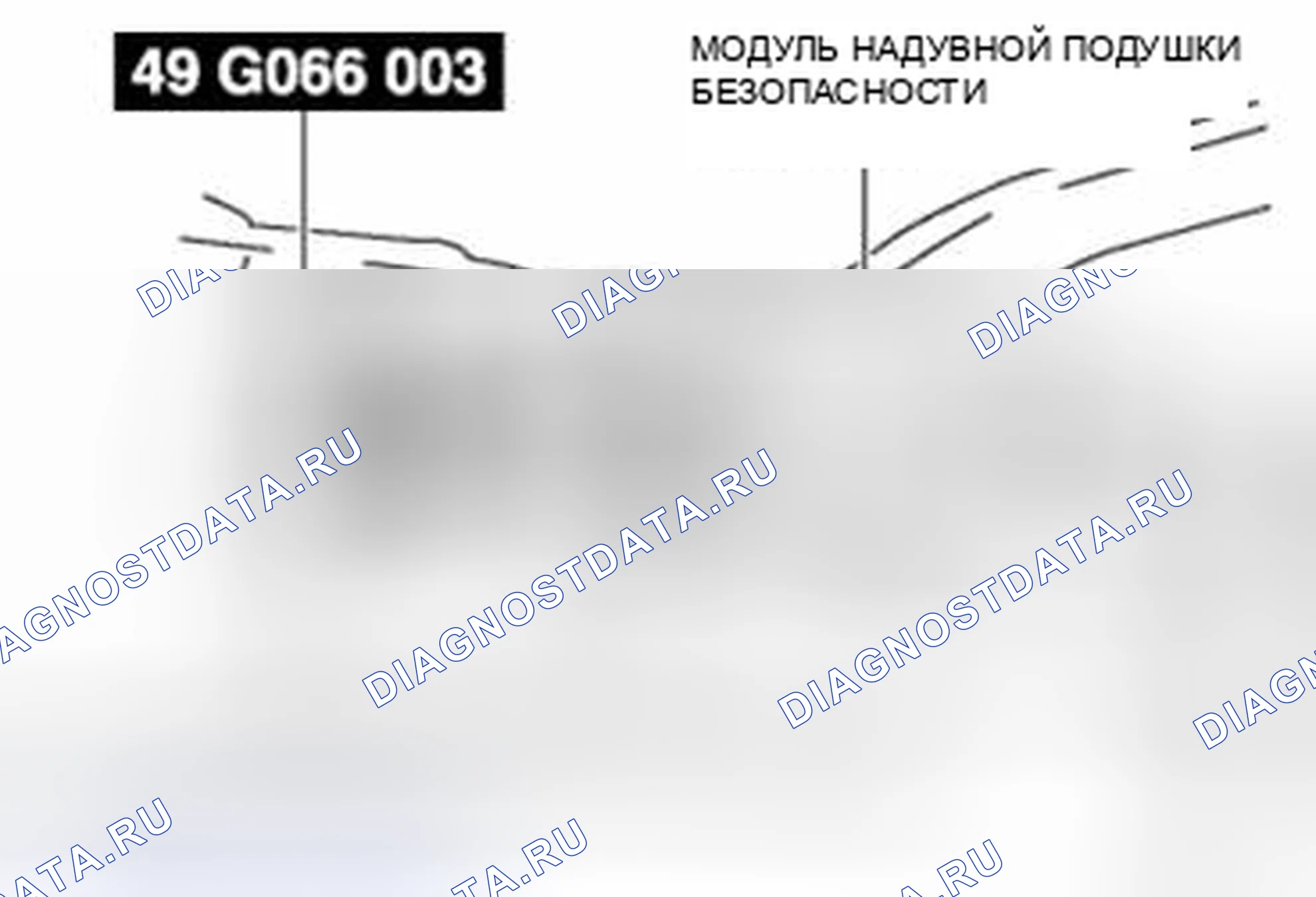 Рис. 42: Модуль воздушного мешка занавеса. Audi Q8 I