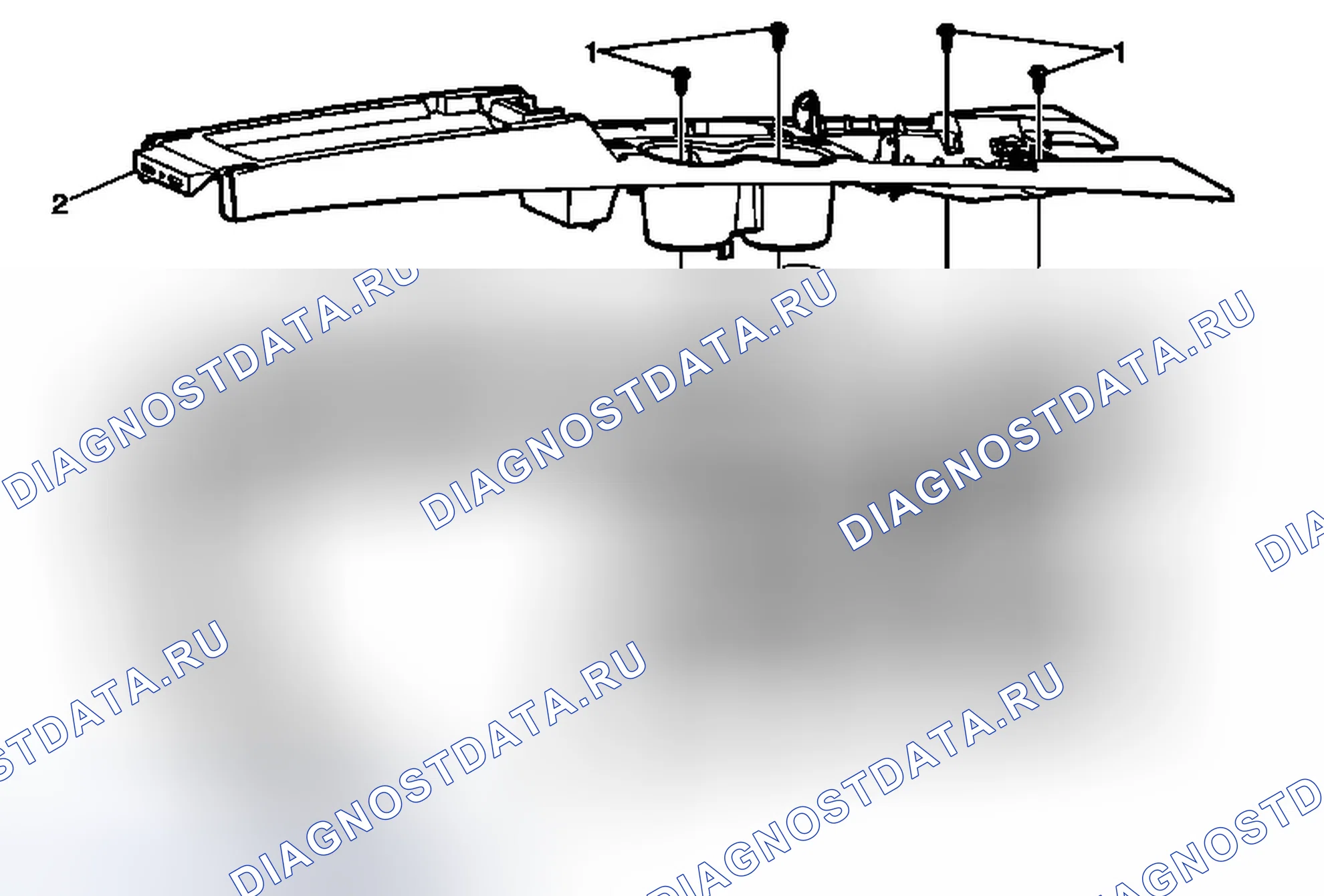 Рис. 90: Замена подстроечной пластины аксессуара консоли переднего пола. Chevrolet Equinox II