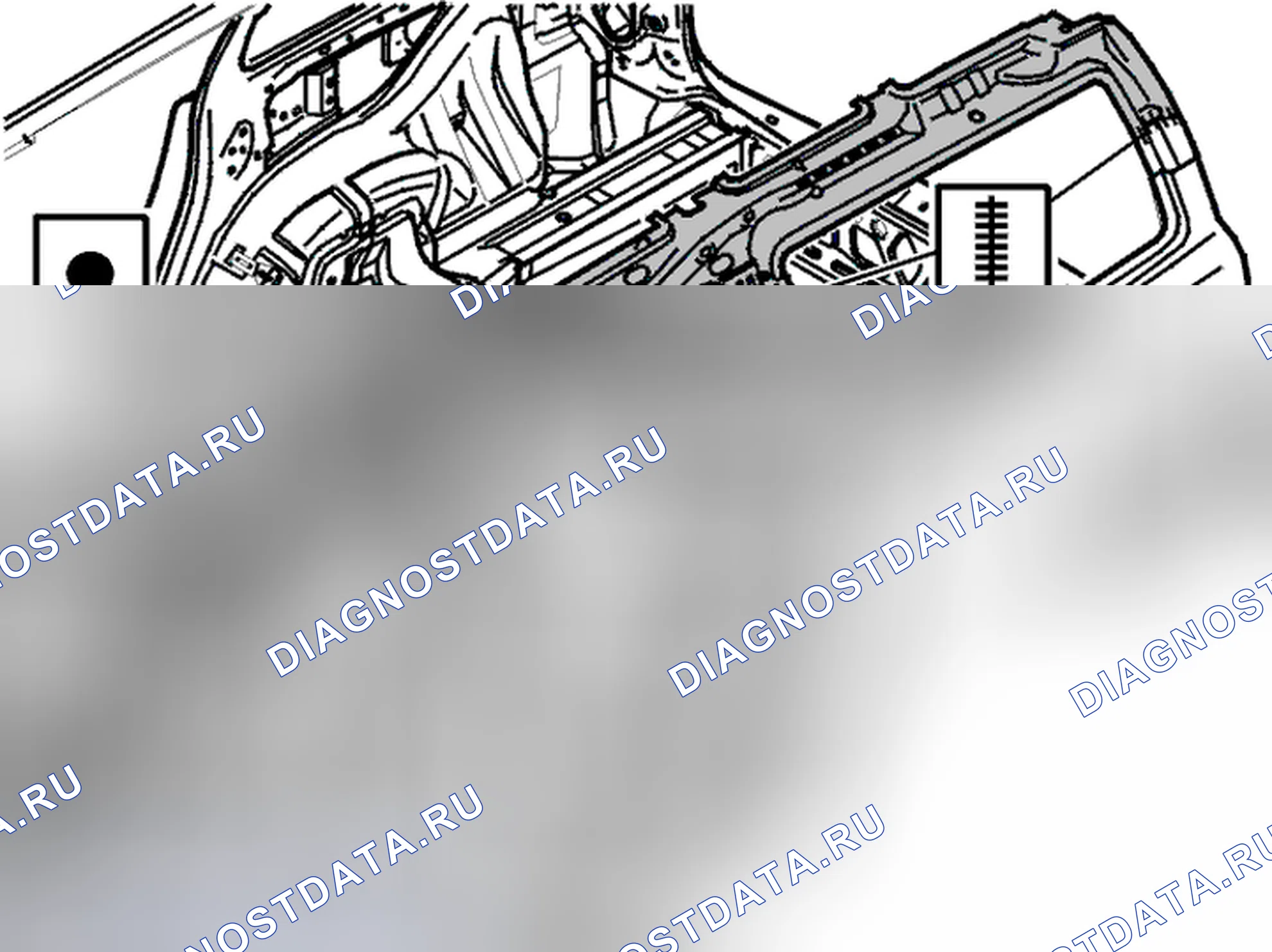 Рис. 300: Кантрейл / сторона крыши, замена. Volvo V70 II