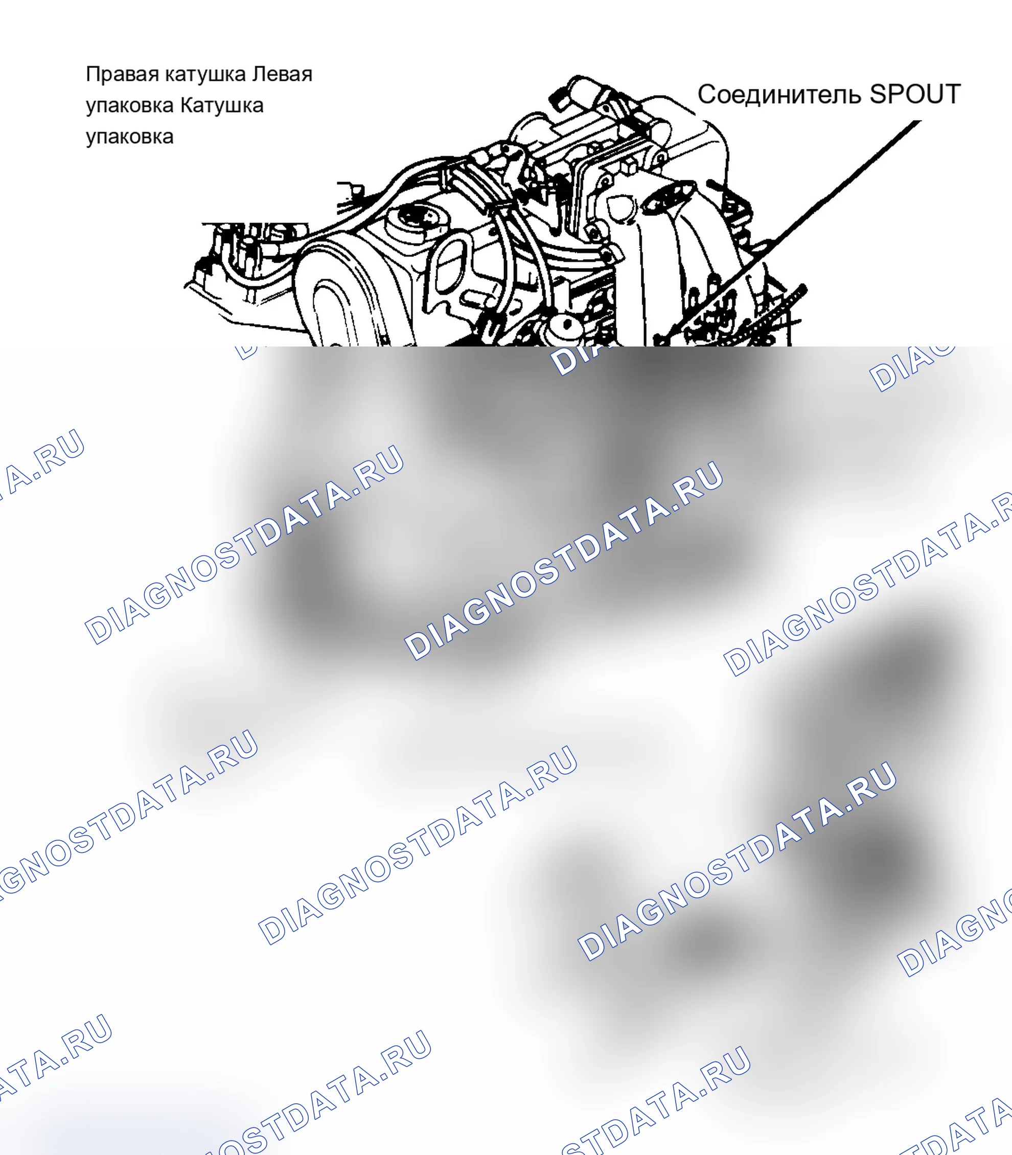 Рис. 176: Расположение компонентов электронное зажигание (низкая скорость передачи данных) (Mustang 2.3L). Mercury Sable II