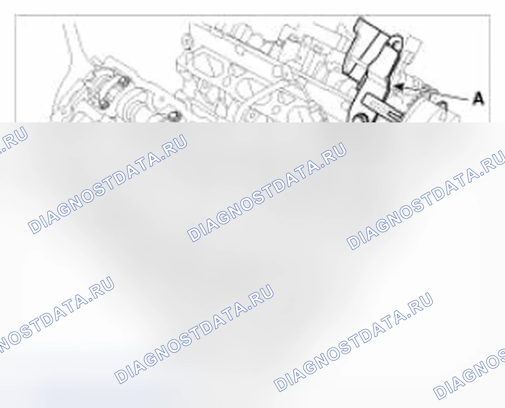 Рис. 196: Передняя подвеска двигателя. Hyundai Azera II