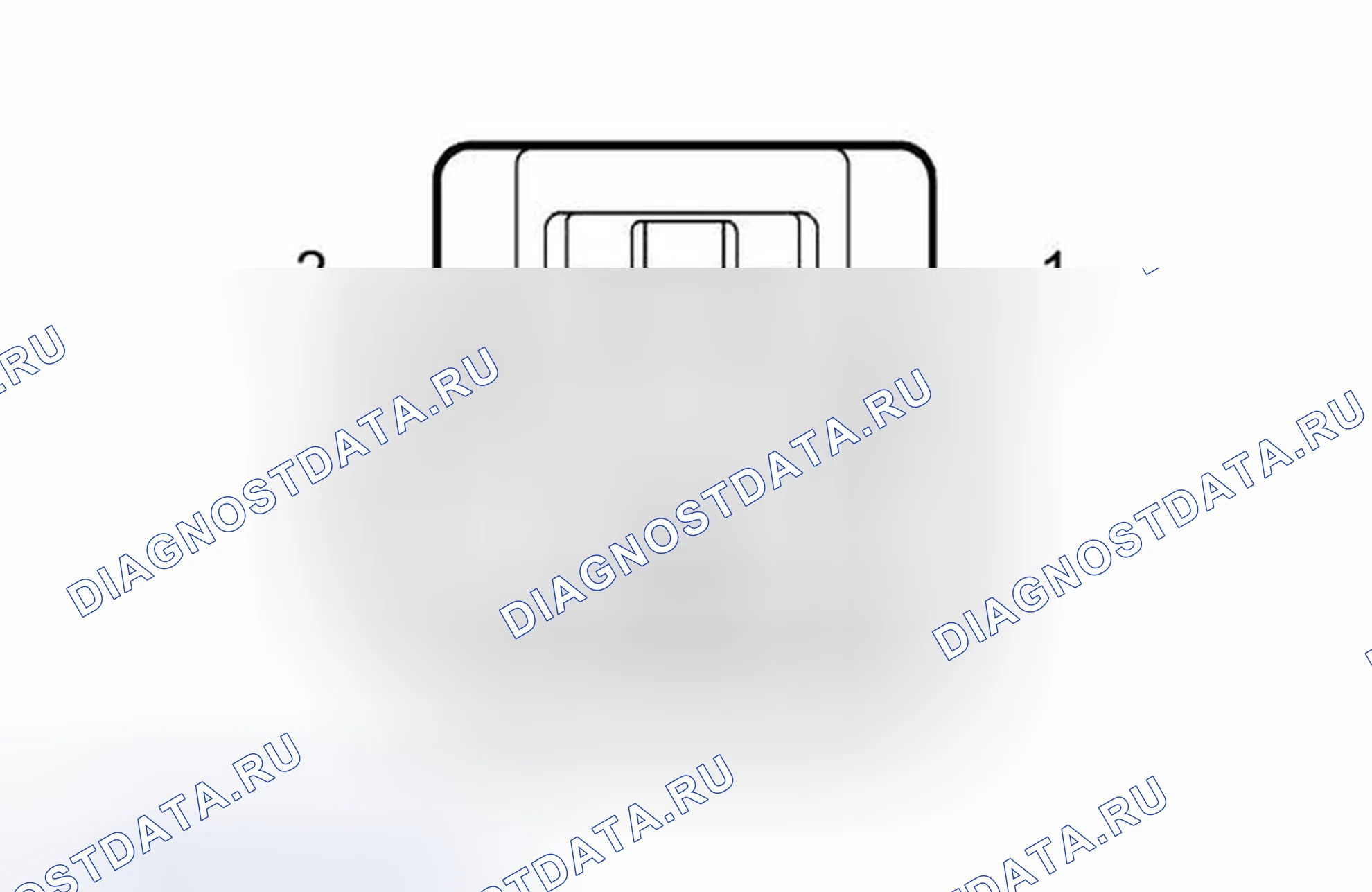 Рис. 260: B67A Ультразвуковой датчик вторжения 1 (UA2 или UTC). Cadillac SRX II