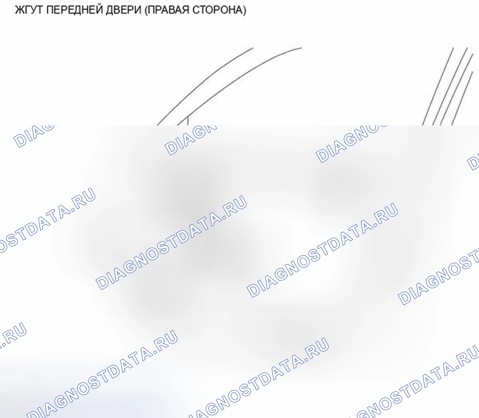 Рис. 112: Жгут передней двери (правая сторона). Infiniti FX35 II