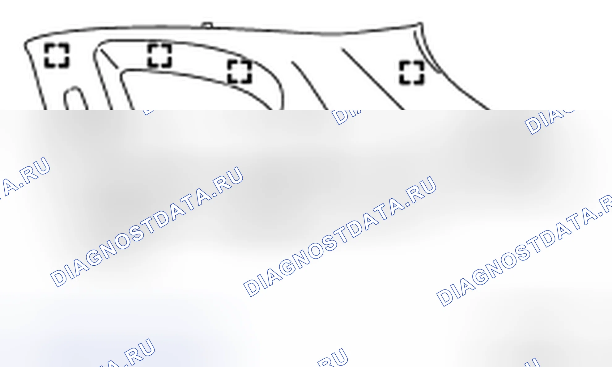 Рис. 48: ВЕРХНИЙ ФИНИШЕР БАГАЖНОЙ СТОРОНЫ. Honda S-MX I