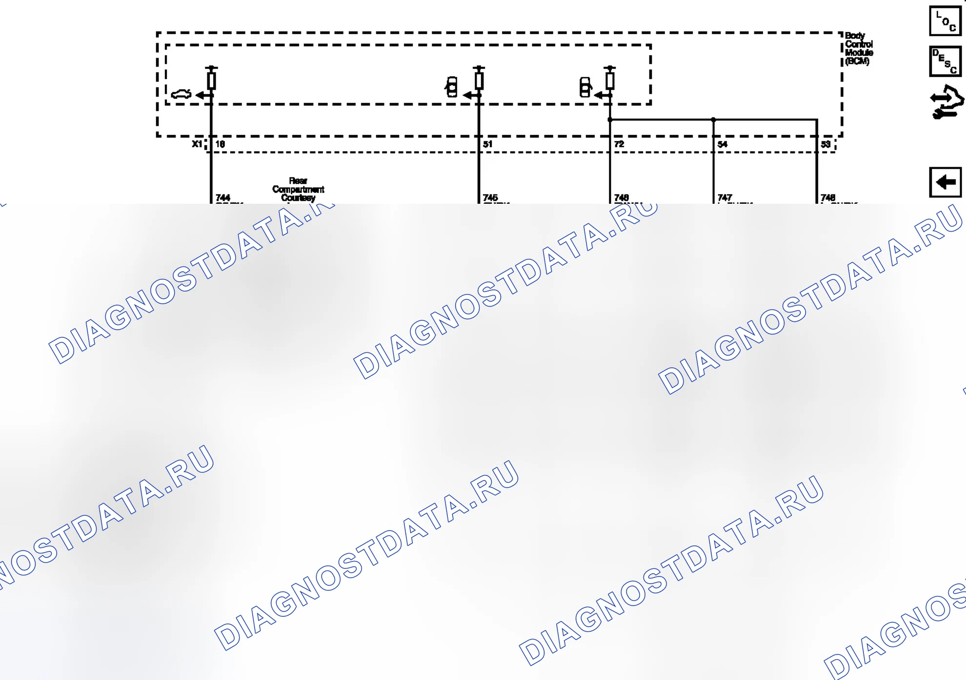 Рис. 10: Схема проводки коммутаторов Ajar. Chevrolet Malibu VIII