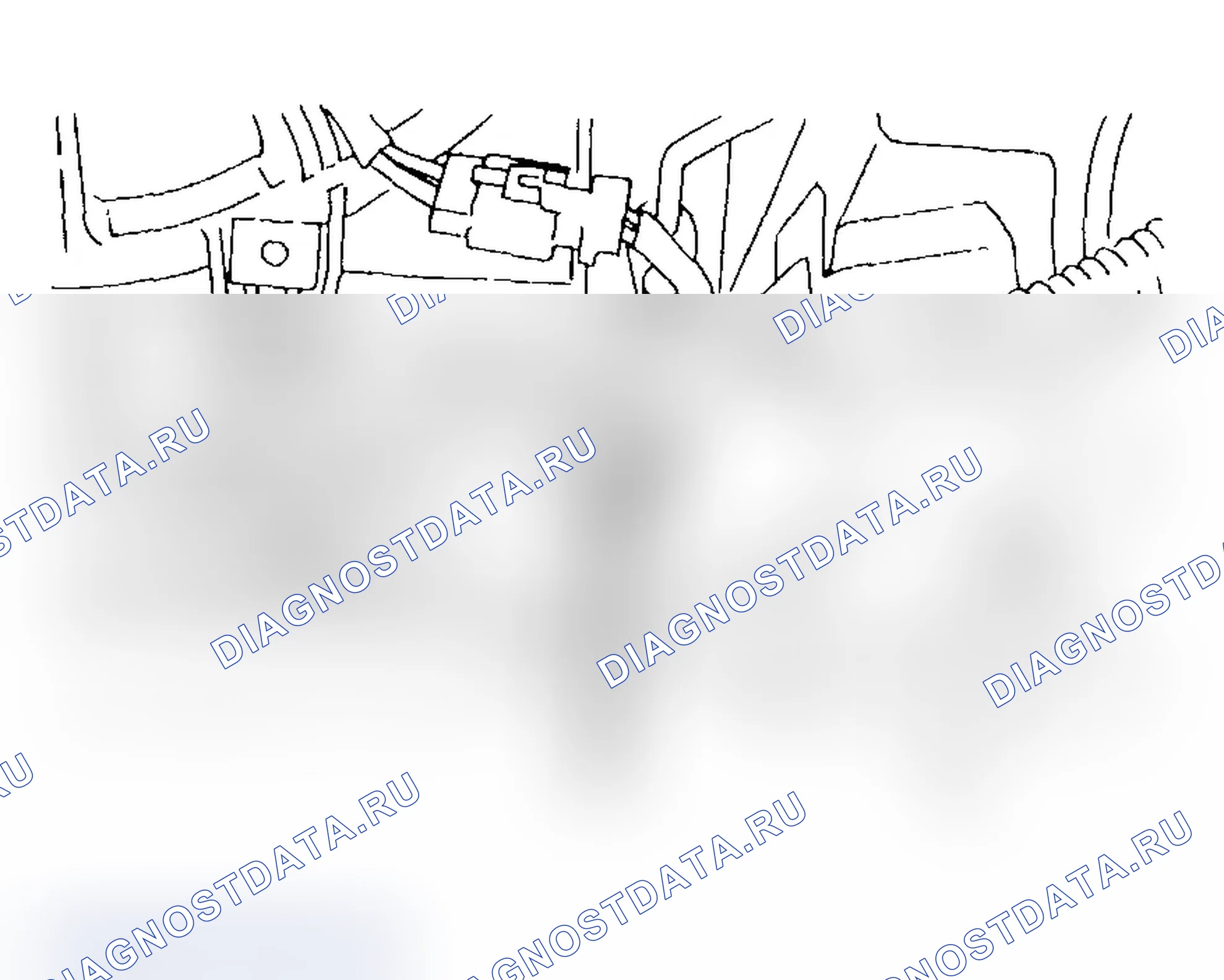 Рис. 23: Идентификация сливного крана на радиаторе (типовая). Subaru Legacy BC/BJ/BF