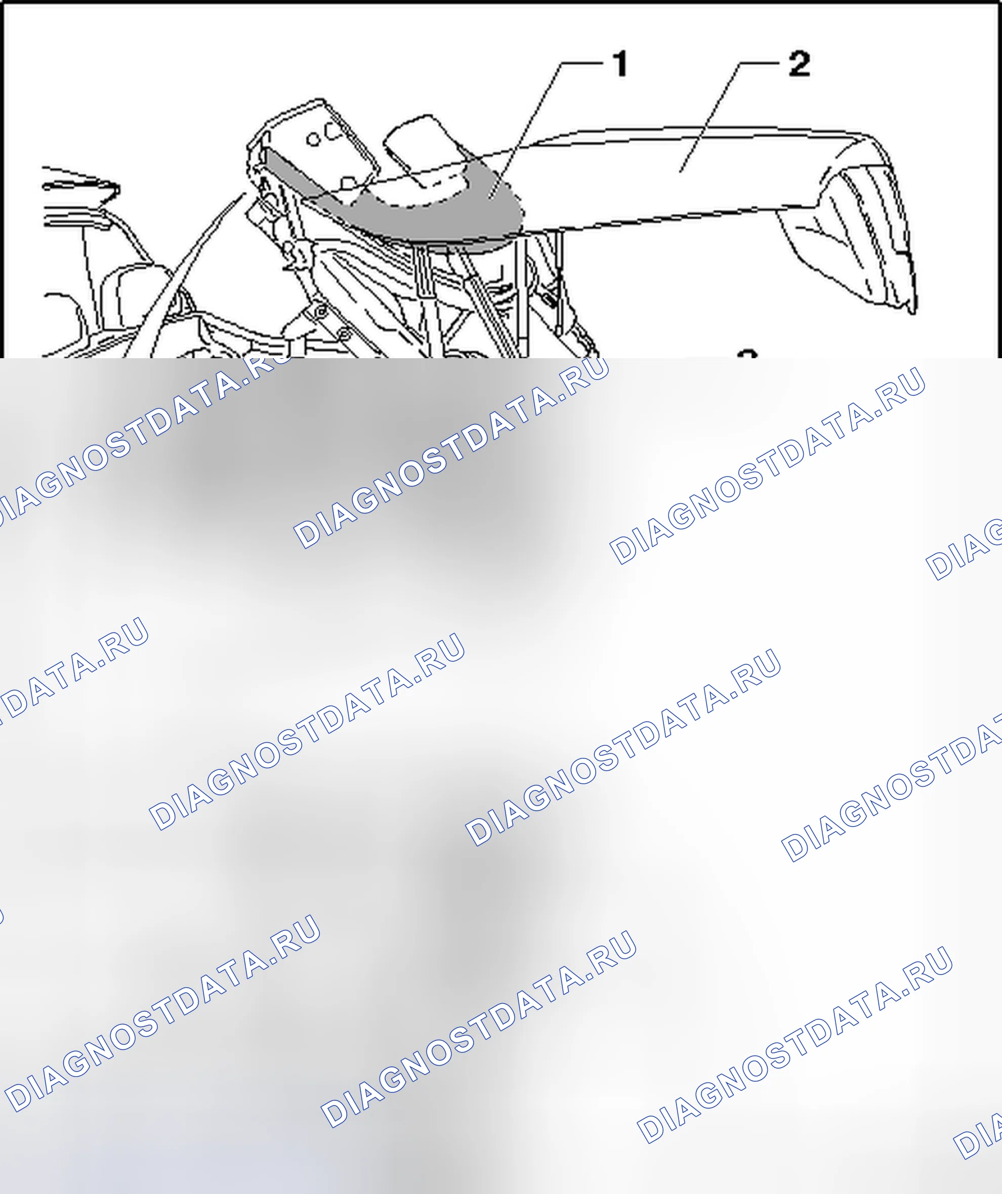 Рис. 135: ЗАДНЯЯ ПОЛКА, ДЕМОНТАЖ. Volkswagen Eos I