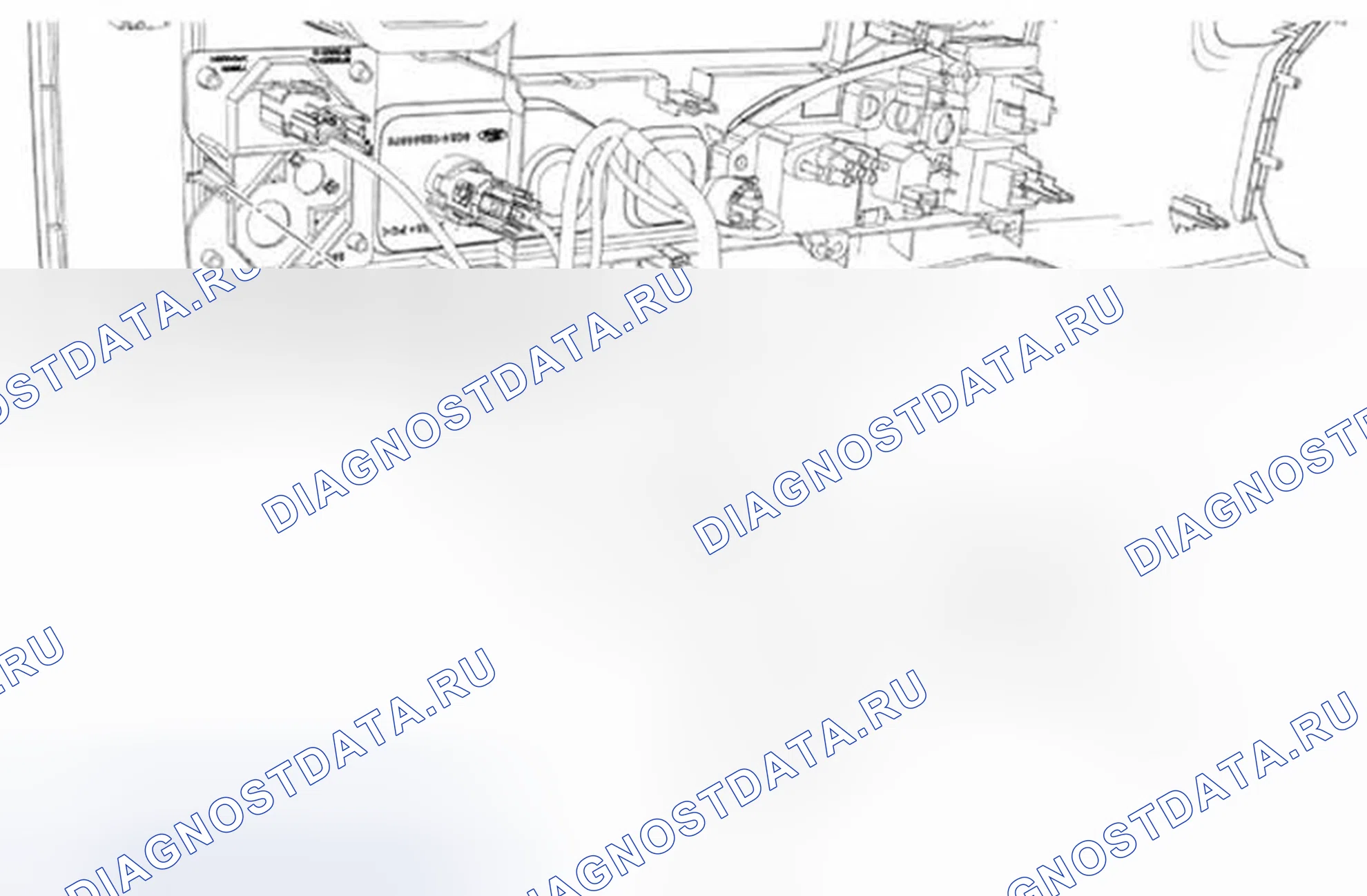 Рис. 57: Выключатель отключения подушки безопасности пассажира (PAD). Ford Econoline E250 