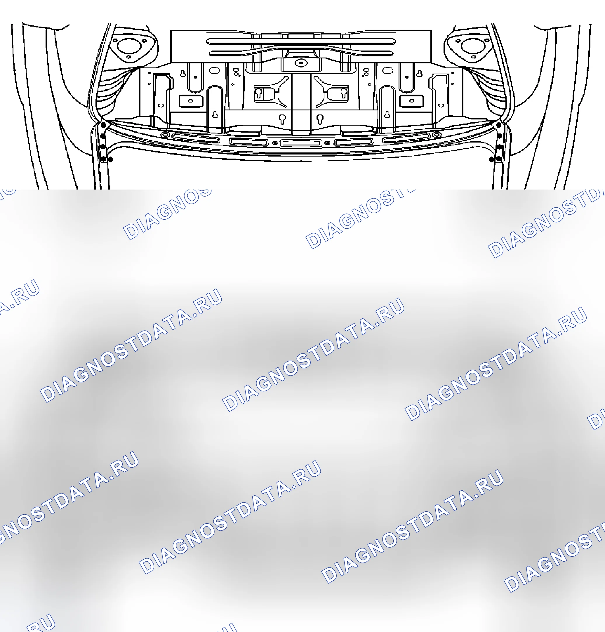 Рис. 18: Задняя торцевая панель кузова. Chevrolet Epica I