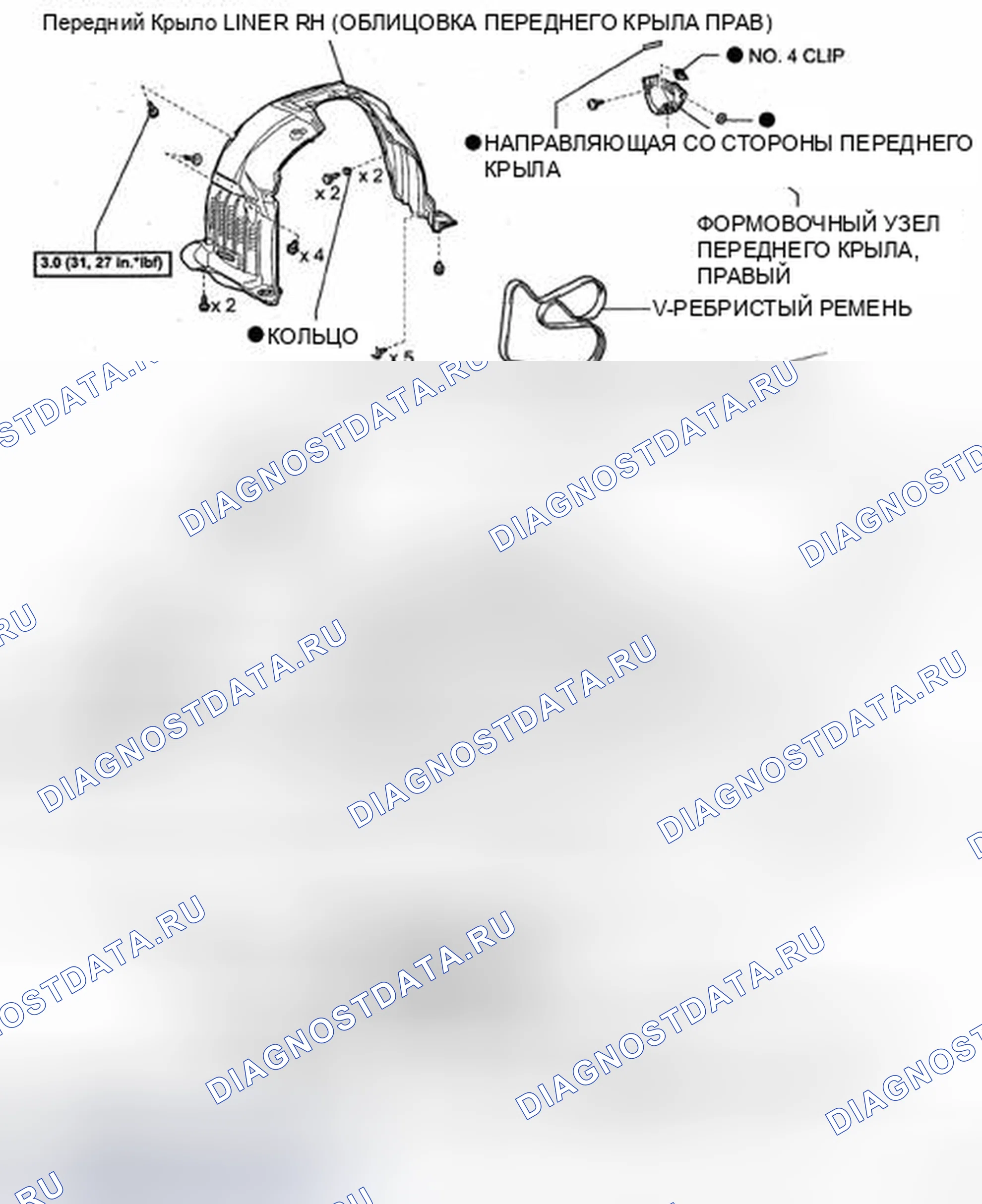 Рис. 188: КОМПОНЕНТЫ. Toyota Highlander II