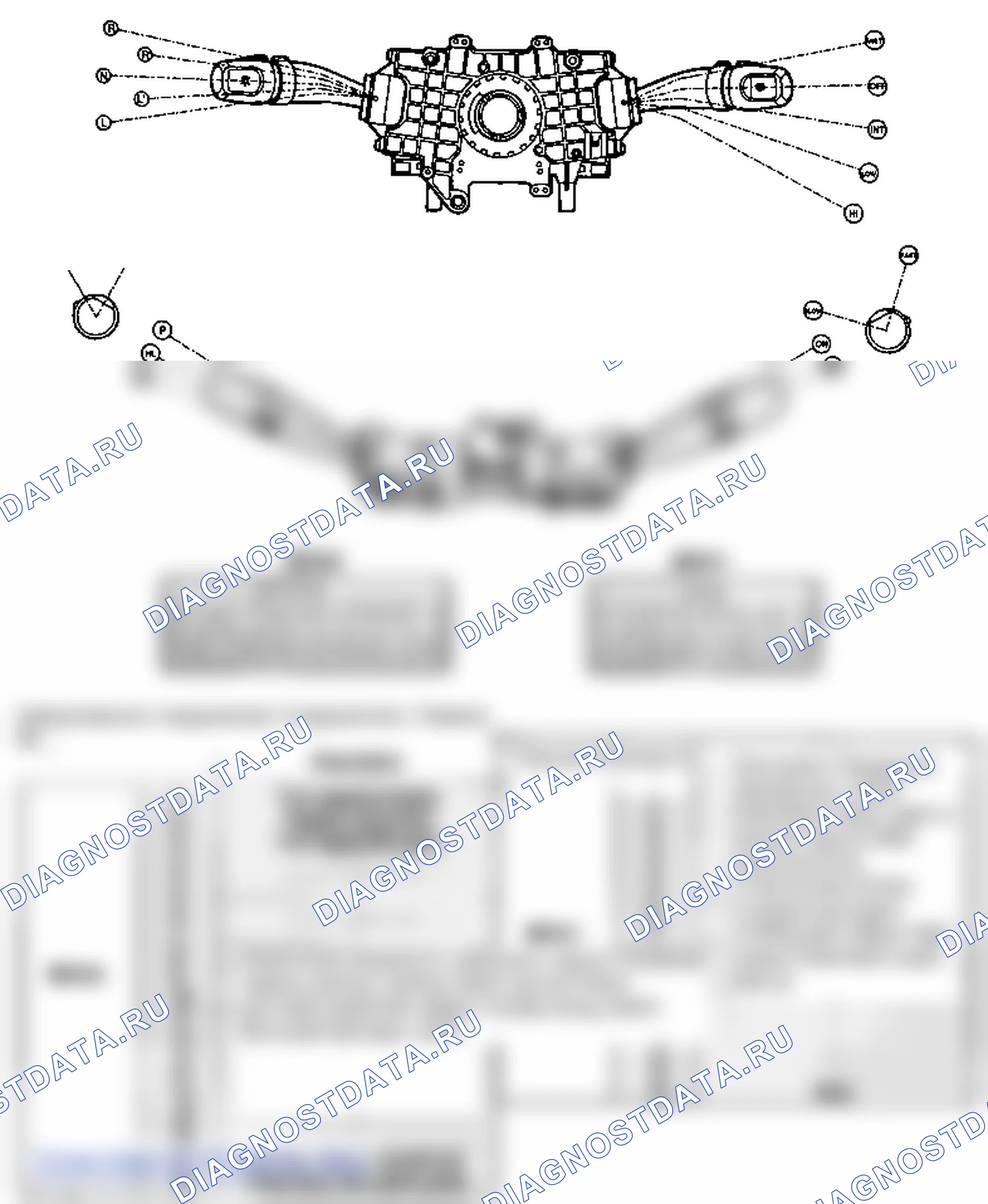 Детали многофункционального переключателя. Hyundai Accent LC