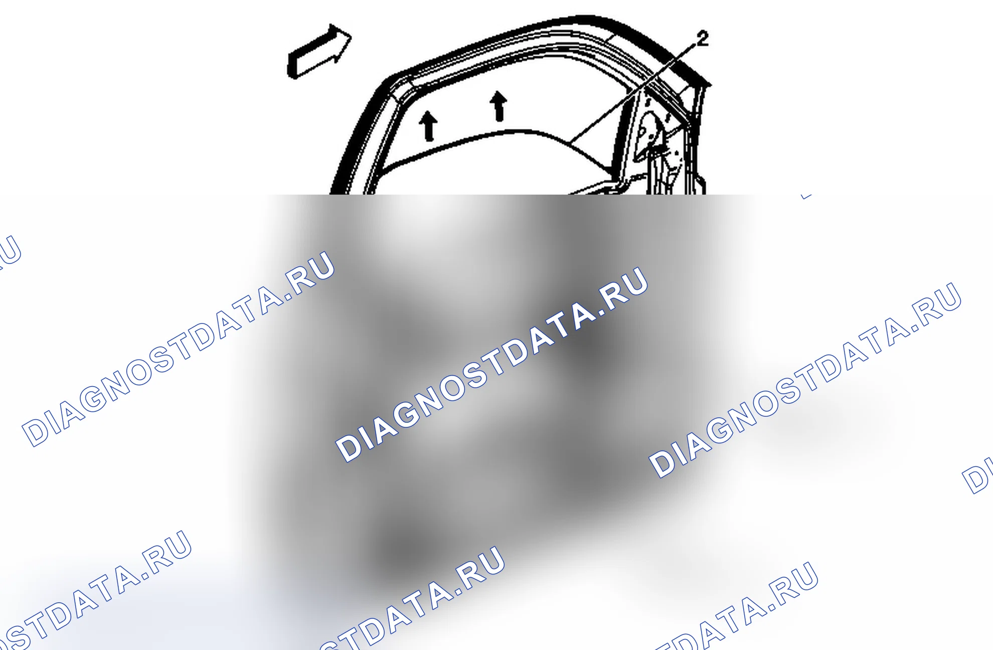 Рис. 19: Замена окна передней двери. Chevrolet Silverado 2500 HD 