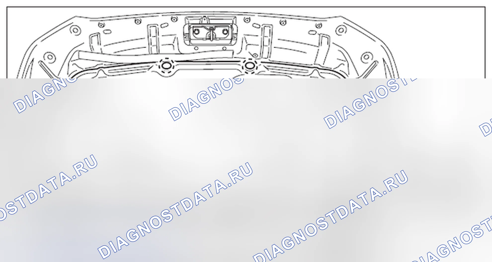 Рис. 89: ИЗОЛЯТОР ПЕРЕДНЕГО КАПОТА. Subaru Impreza GK