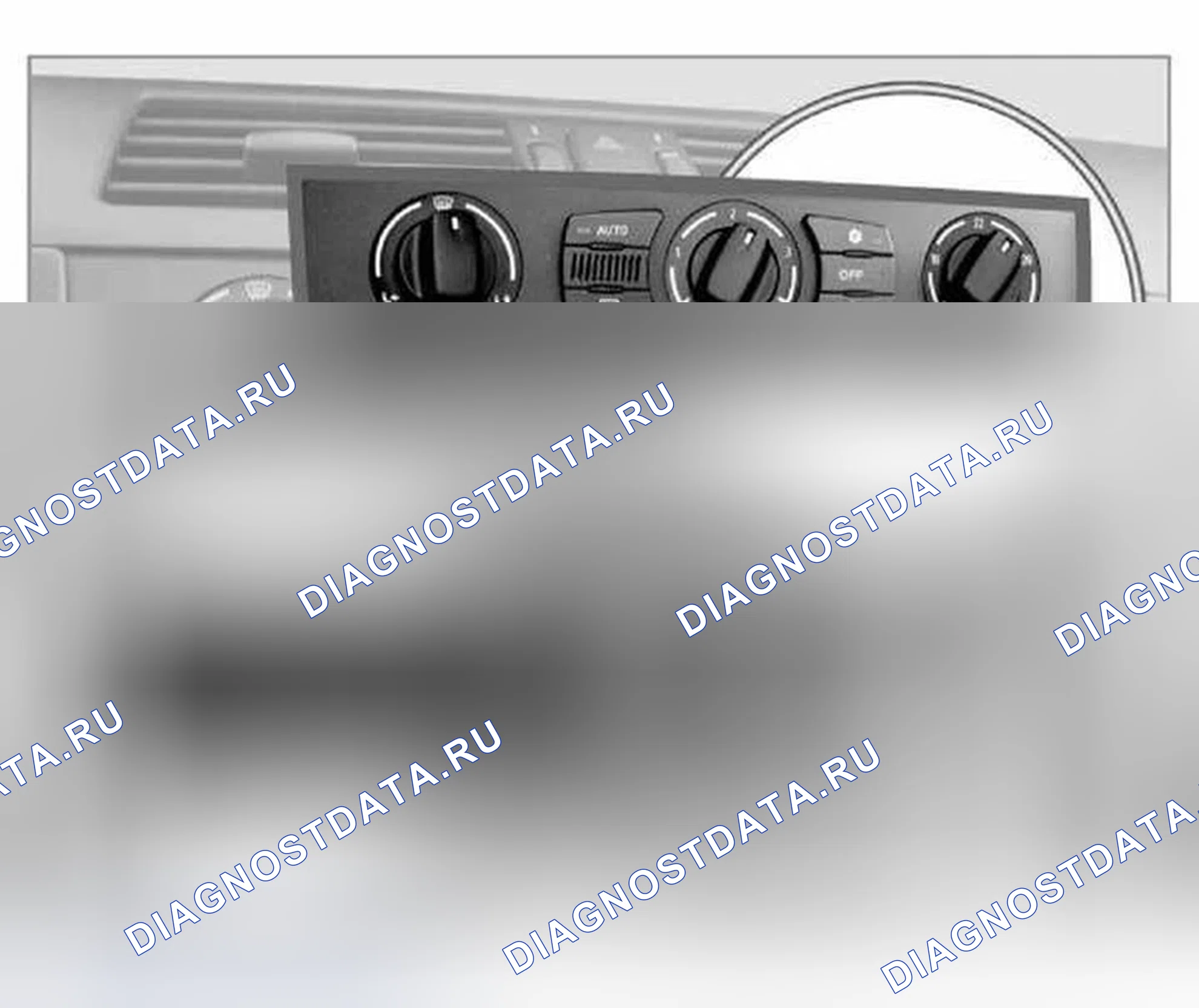 Рис. 141: ИНТЕГРИРОВАННАЯ АВТОМАТИЧЕСКАЯ СИСТЕМА ОТОПЛЕНИЯ/КОНДИЦИОНИРОВАНИЯ ВОЗДУХА (IHKA), БАЗОВАЯ И ВЫСОКАЯ E60, E61, E63, E64. BMW M5 E60/E61