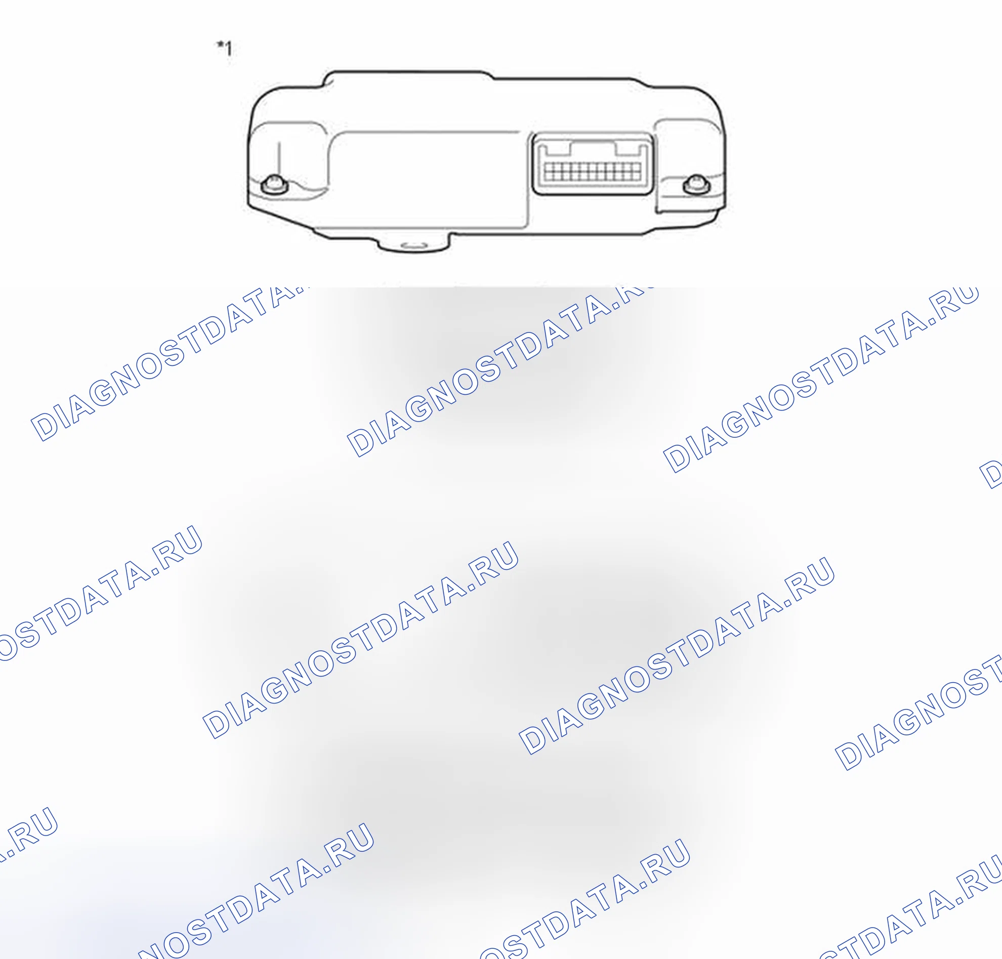 Рис. 219: ТЕРМИНАЛЫ блока управления (ЭБУ) [02 / 2014 -]. Toyota Highlander III