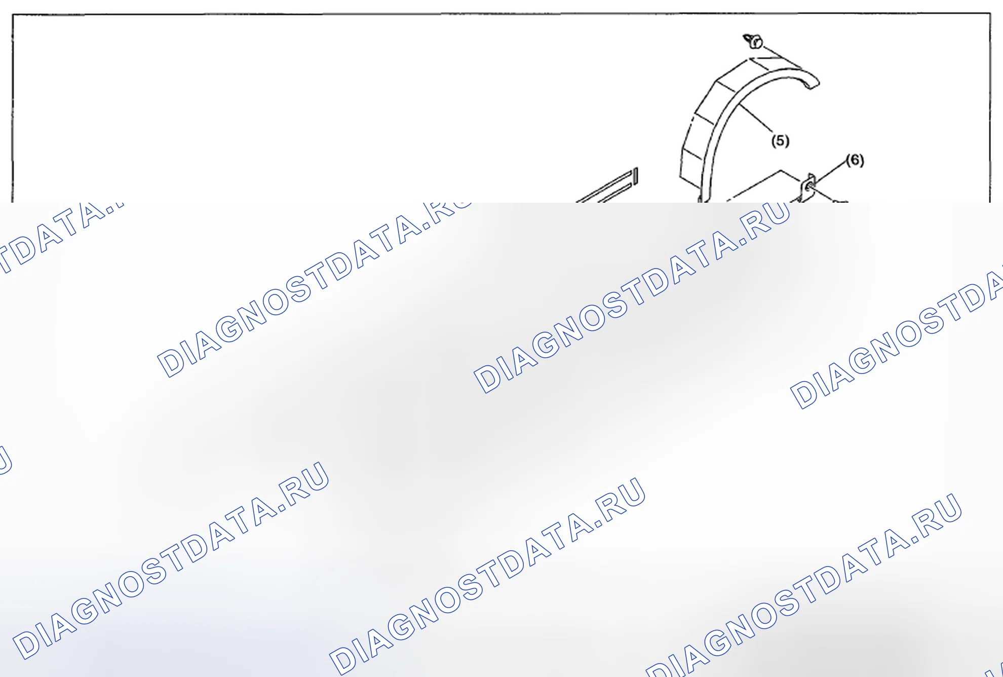 Рис. 34: ДЕМОНТАЖ. Subaru Tribeca WX рестайлинг