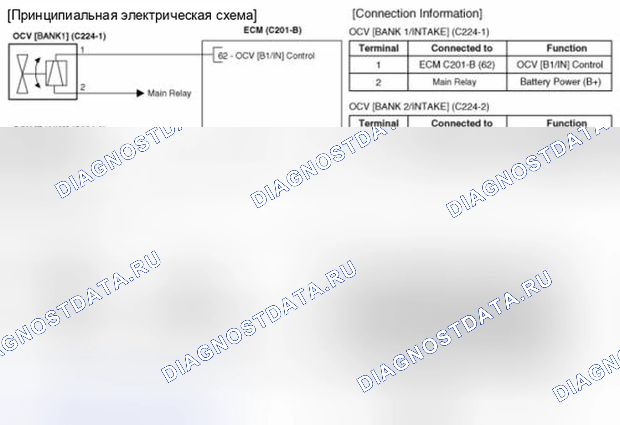 Рис. 104: Принципиальная схема. Kia Magentis II рестайлинг