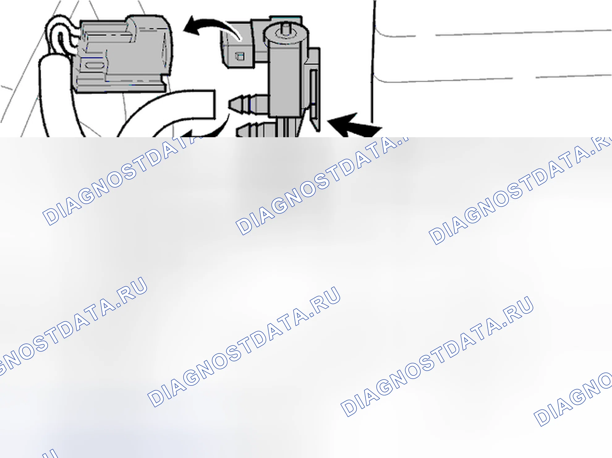 Рис. 32: Установка клапана продувки канистры (Cp). Volvo S40 I рестайлинг
