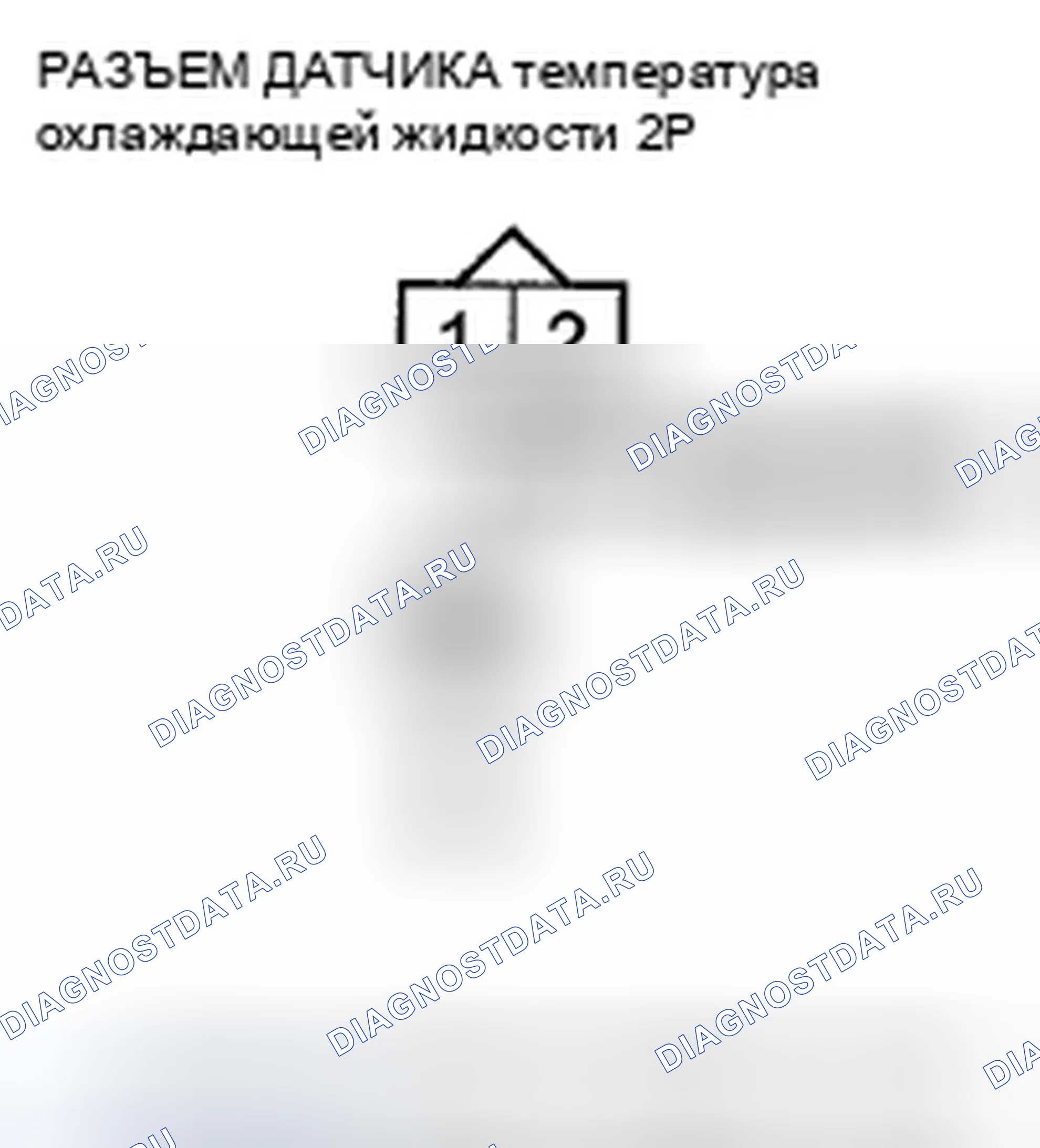 Рис. 77: P0117 расшифровка кода ошибки: низковольтная цепь датчика 1 температура охлаждающей жидкости. Honda Pilot II