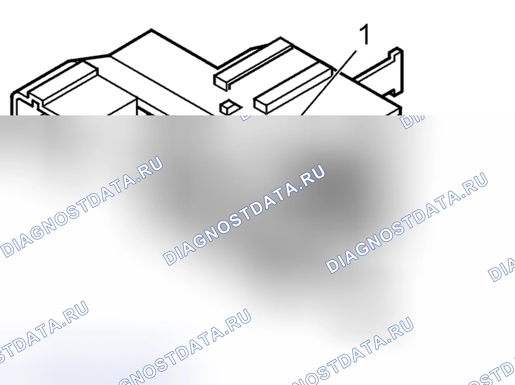 Рис. 281: Извлечение кабельной клеммы, корпус контактов. Volvo S80 I