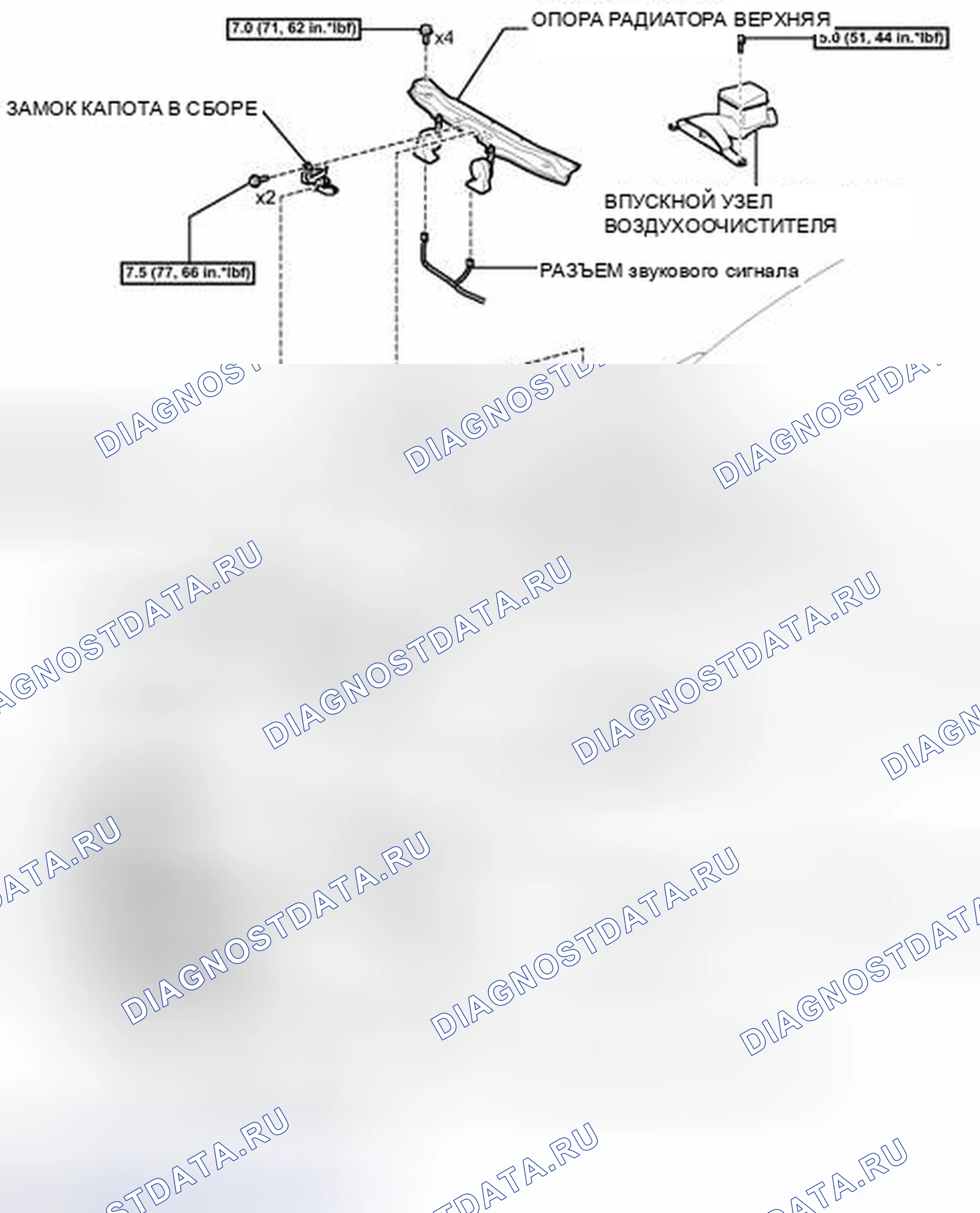 Рис. 411: ИЛЛЮСТРАЦИЯ. Toyota Camry XV40 рестайлинг