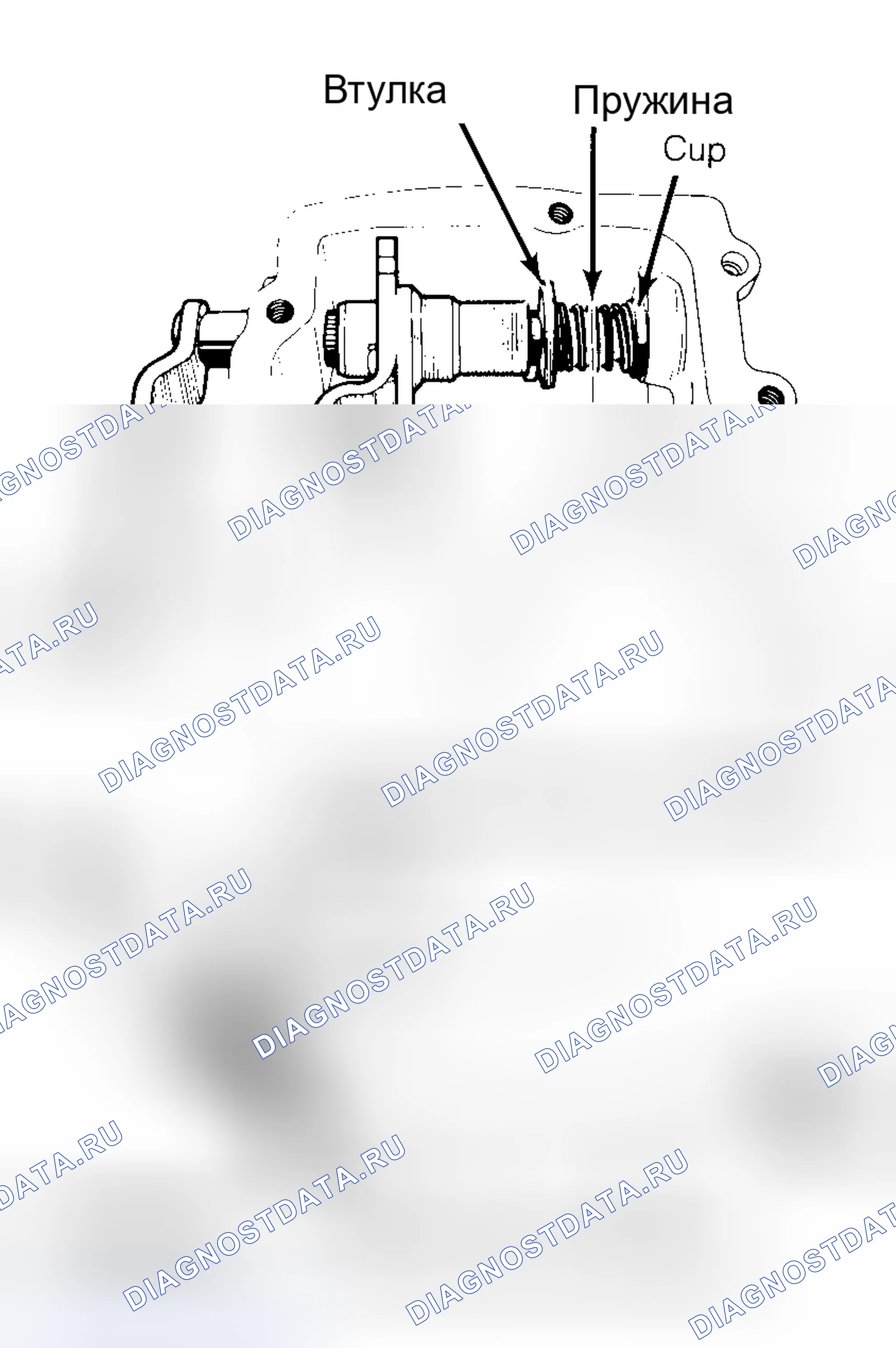 Рис. 14: Сборка Reasssembly. Peugeot 505 I
