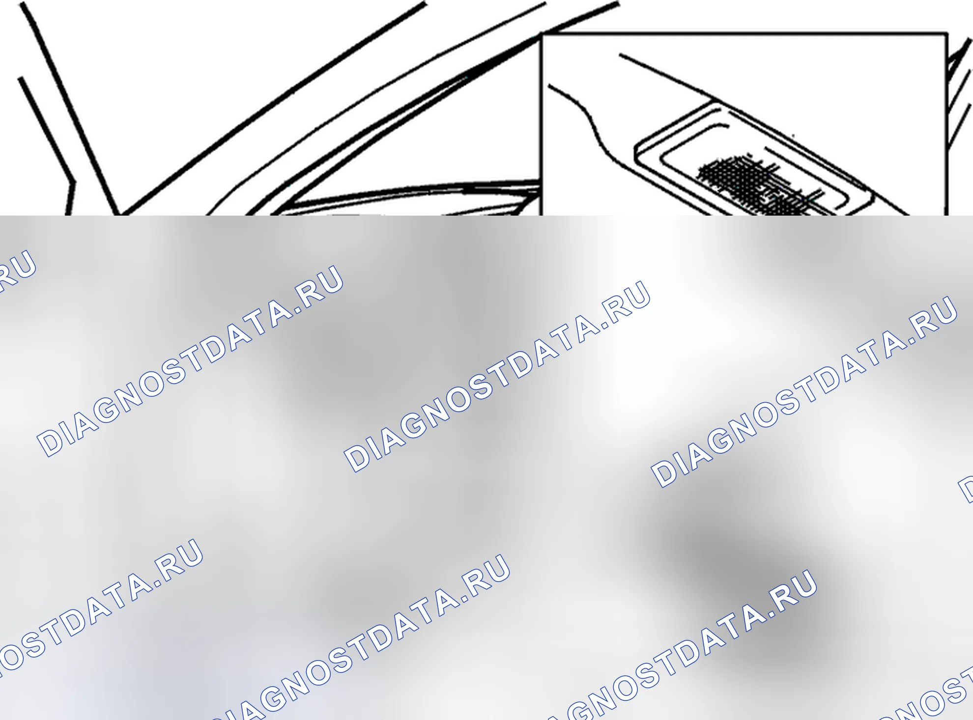Рис. 2: Боковое освещение со стороны водителя. Volvo V40 I рестайлинг