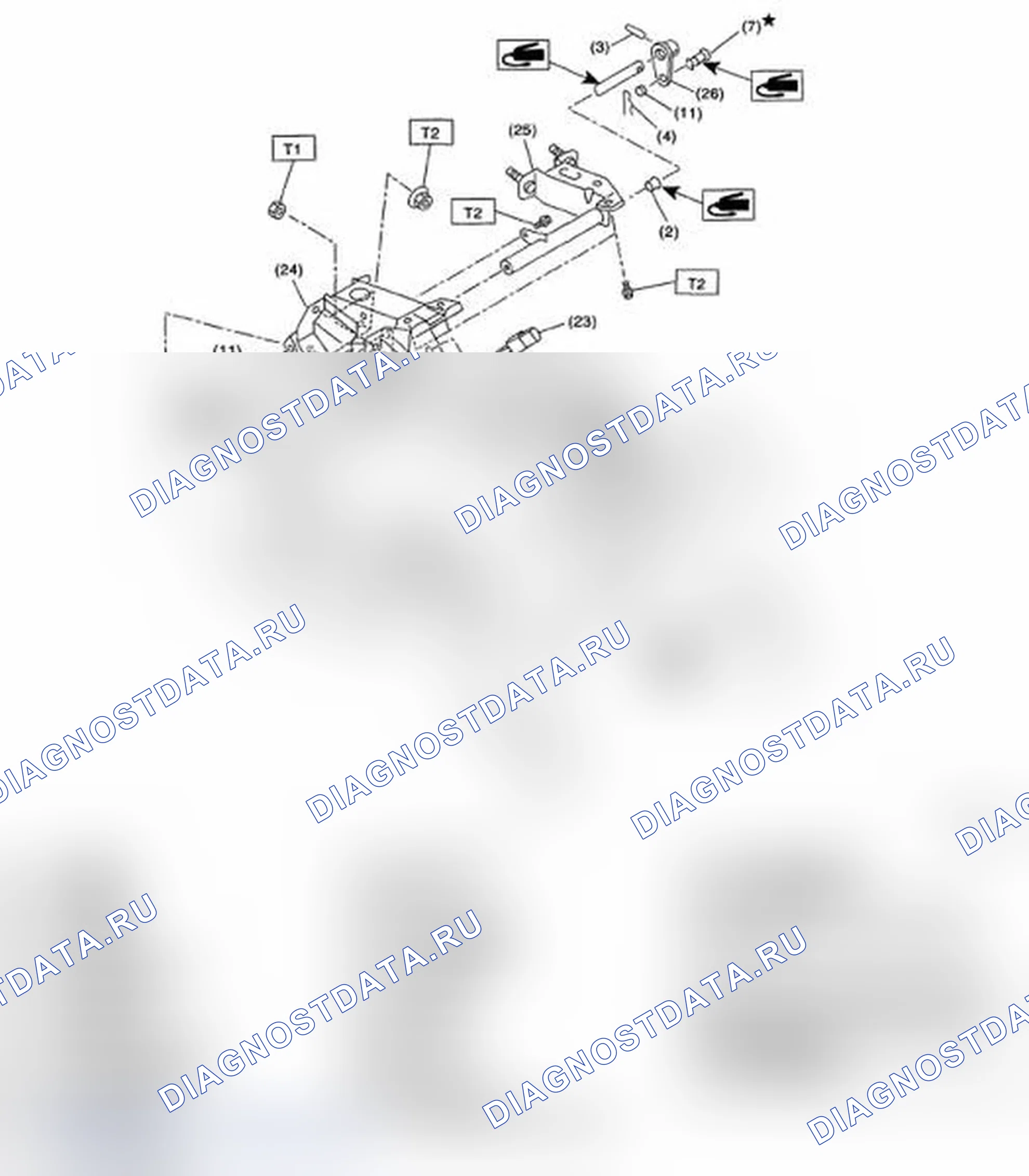 Рис. 55: ПЕДАЛЬ СЦЕПЛЕНИЯ. Subaru Impreza WRX GH