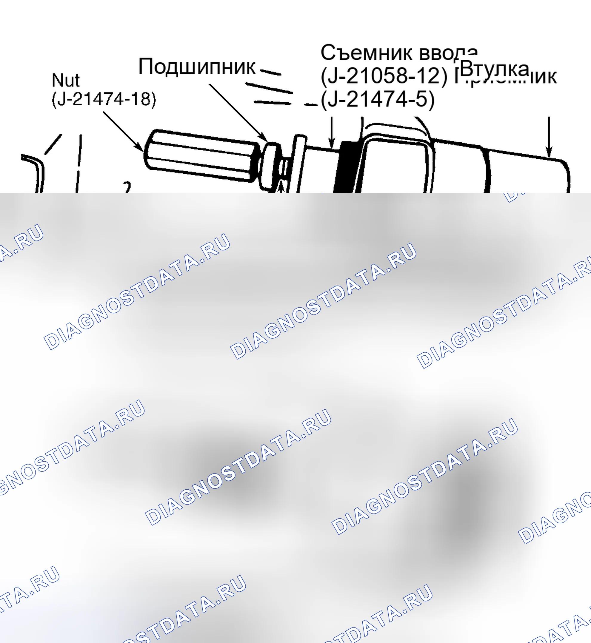 Рис. 4: Демонтаж и монтаж. Pontiac Trans Sport I