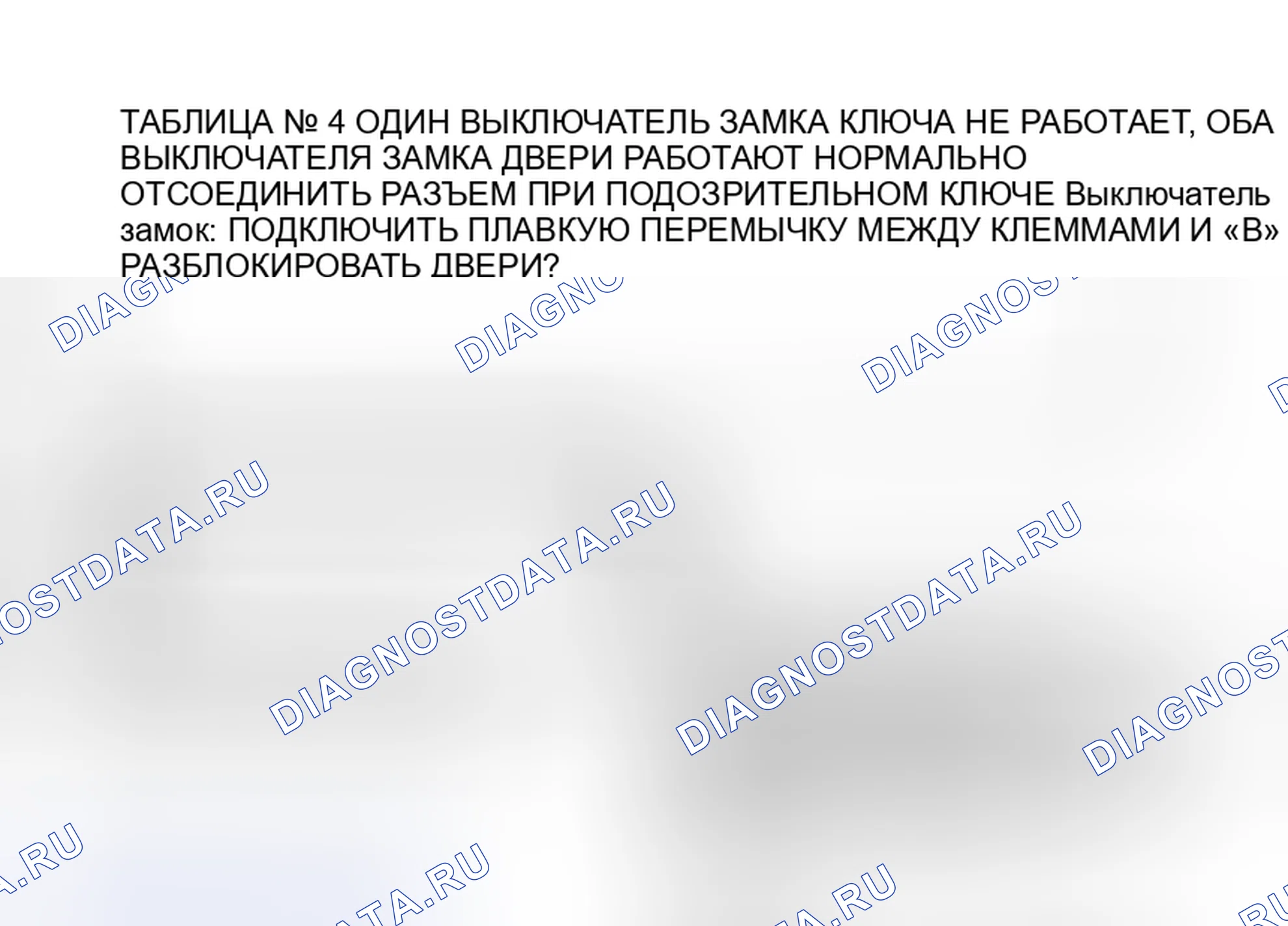 Рис. 23: НОМЕР СХЕМЫ 4: ОДИН КЛЮЧ ЗАМОК ПЕРЕКЛЮЧАТЕЛЬ НЕ РАБОТАЕТ. Oldsmobile Silhouette I