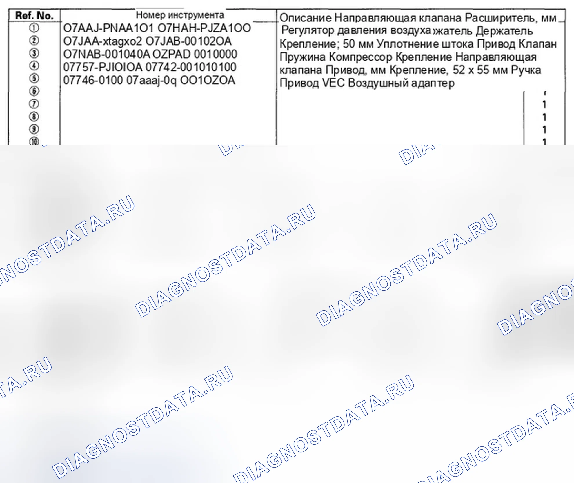 Рис. 443: Специальные инструменты. Honda Civic VIII рестайлинг