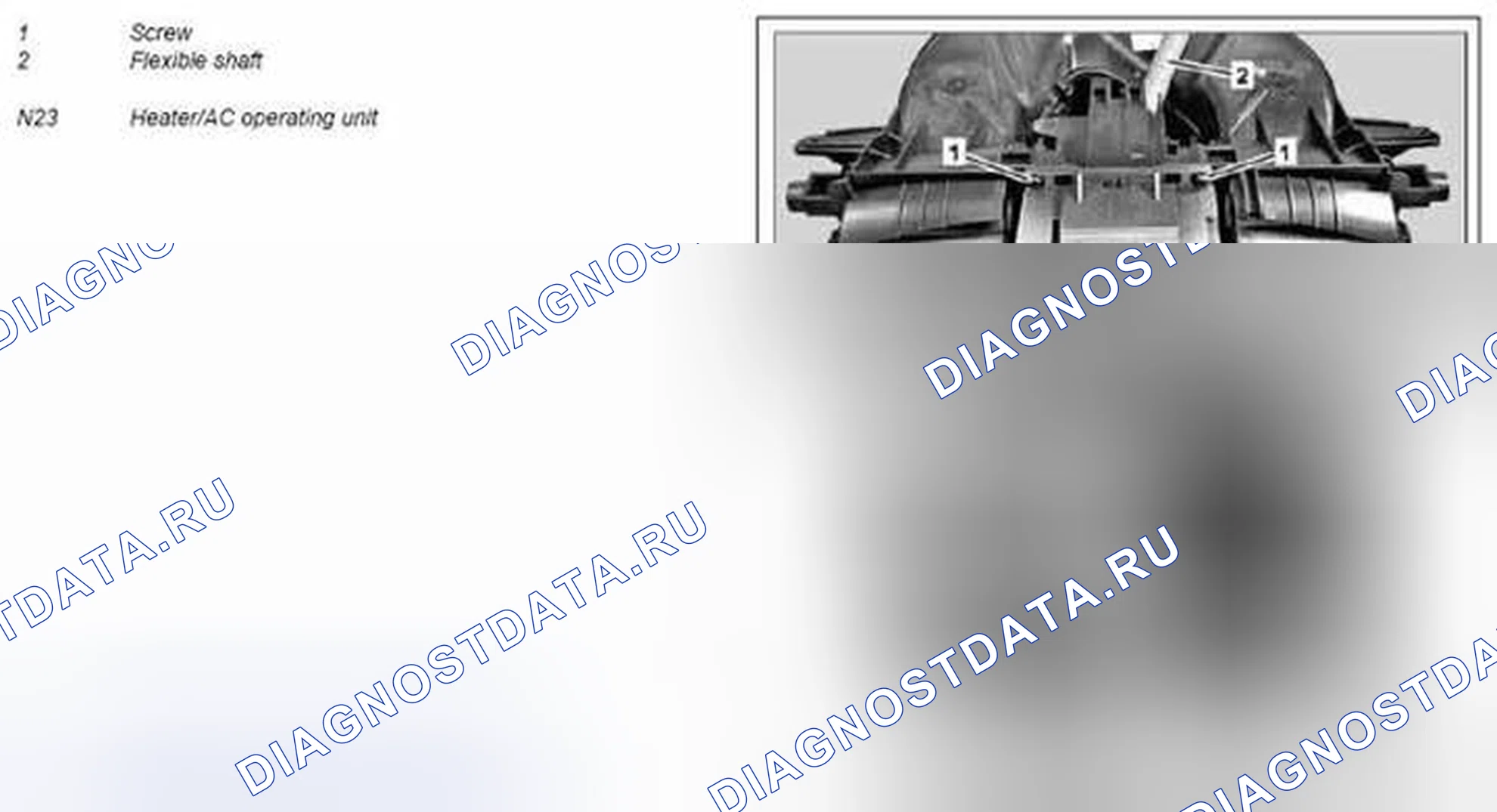 Рис. 116: Демонтаж / монтаж нагревателя / рабочей станции вентиляции - AR83.20-P-xtigx1 1850MCF. Kia Soul I