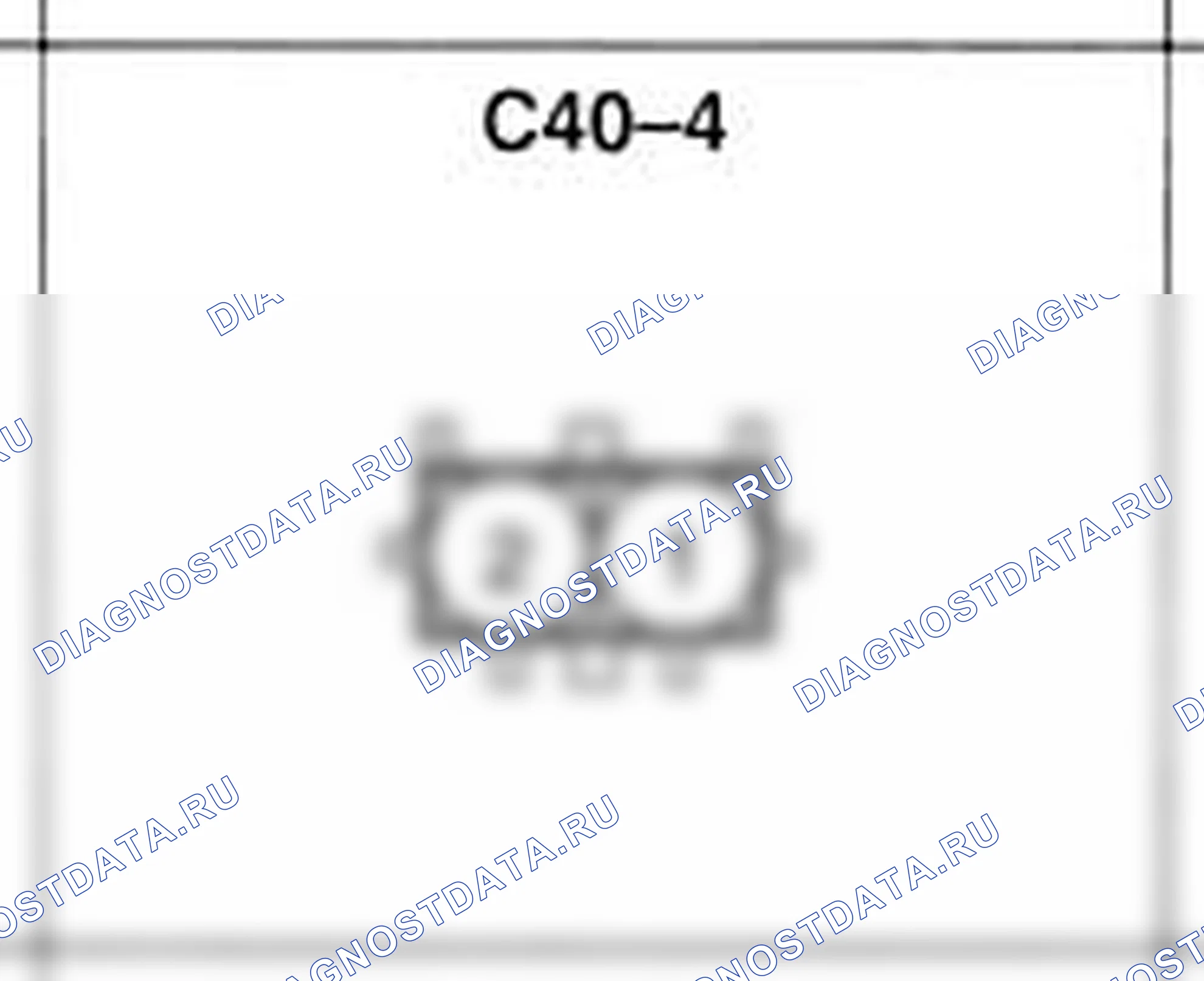Распиновка разъёма C40-4 — жгута управления. Hyundai H-1 A1