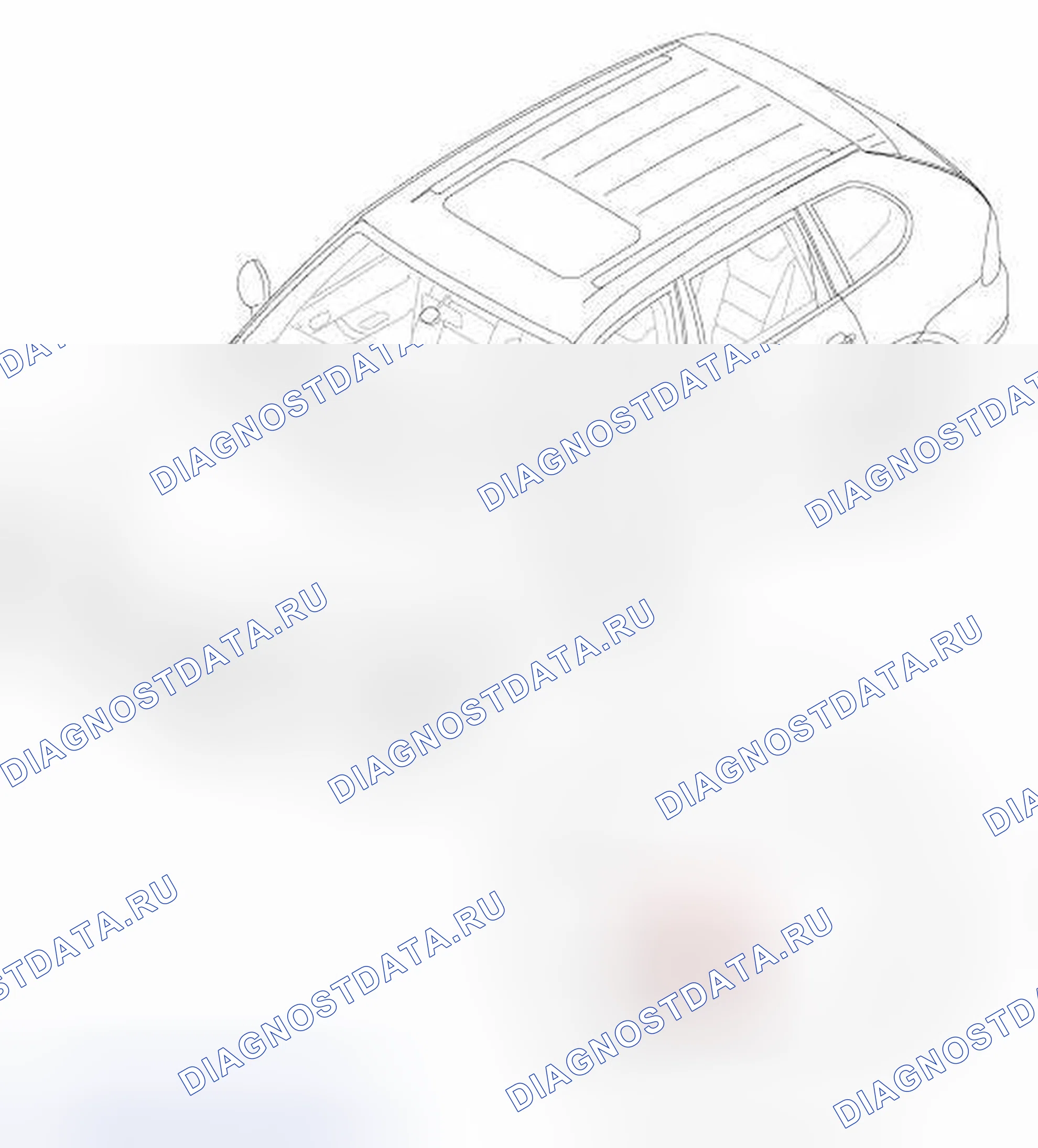 Рис. 18: Удаление света в зеркале заднего вида. Porsche Cayenne GTS 957 рестайлинг
