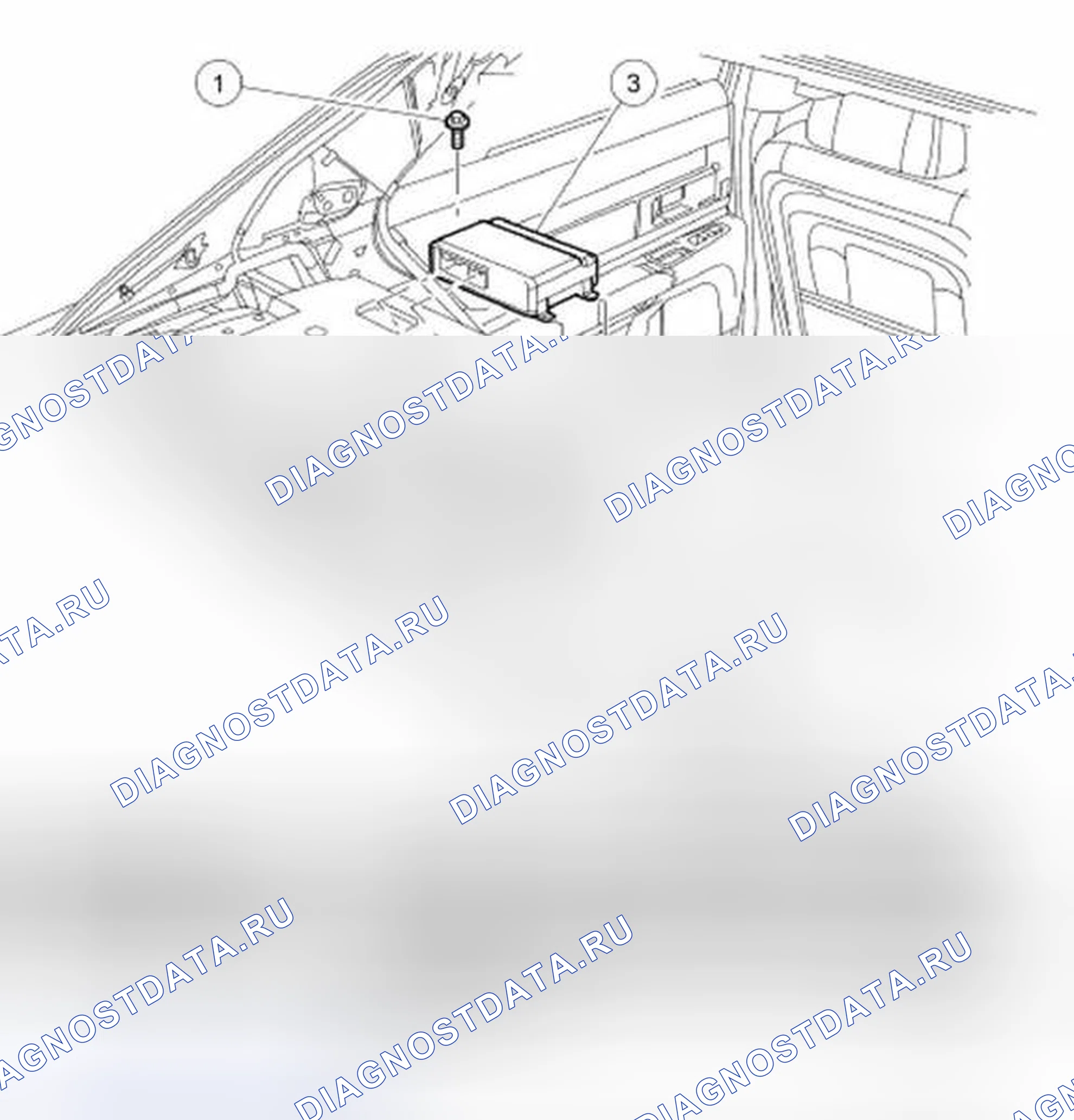 Рис. 206: Модуль помощи при парковке. Hyundai ix25 II