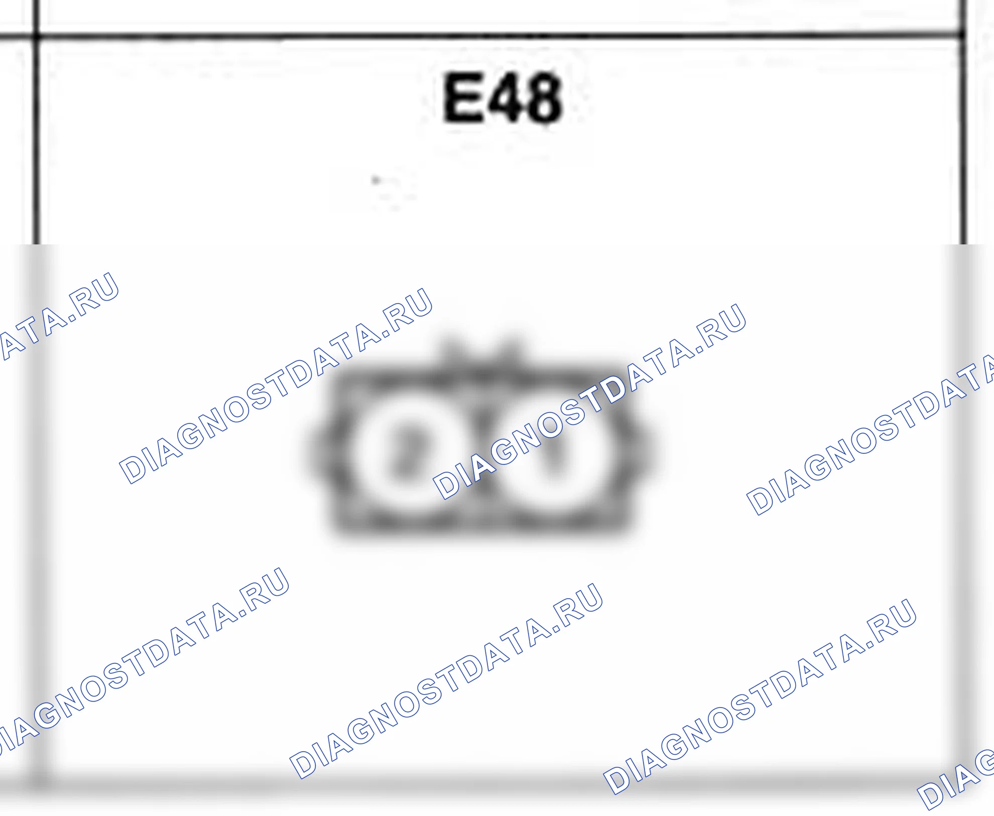 Распиновка разъёма E48 — жгута двигателя. Hyundai Accent LC