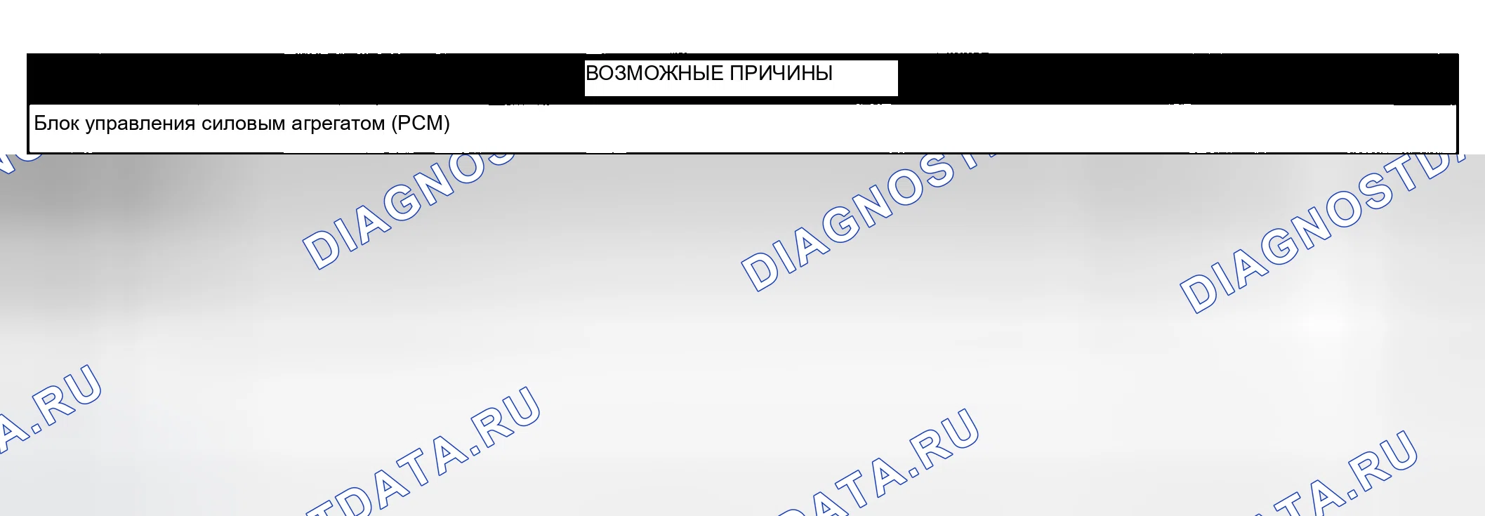 Рис. 221: расшифровка кода ошибки P0601: ОТКАЗ ВНУТРЕННЕГО КОНТРОЛЛЕРА блок управления силовым агрегатом (PCM) (блок управления силовым агрегатом). Dodge Pickup R1500 
