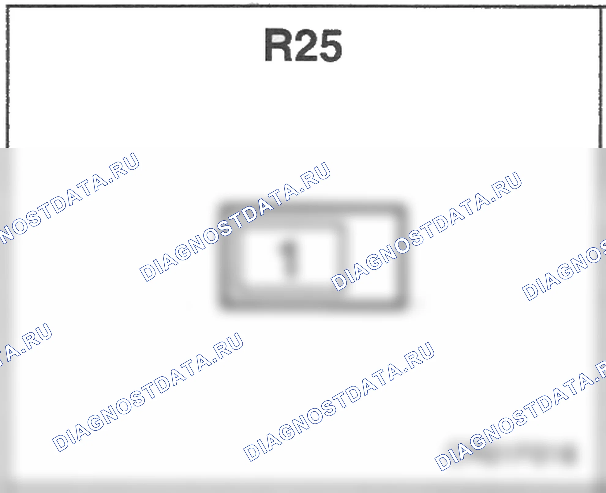 Распиновка разъёма R25 — заднего жгута. Hyundai Atos MX