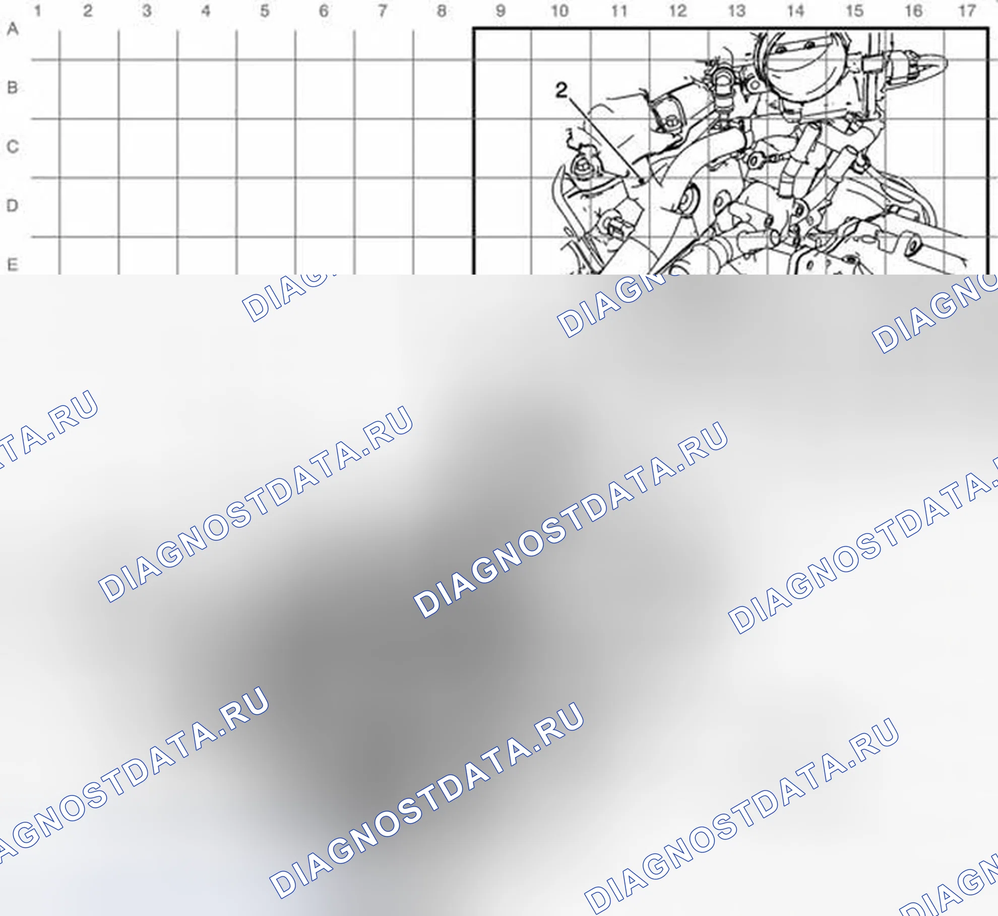 Рис. 16: Прокладка жгутов справа и спереди двигателя (LY7). Chevrolet Malibu VIII