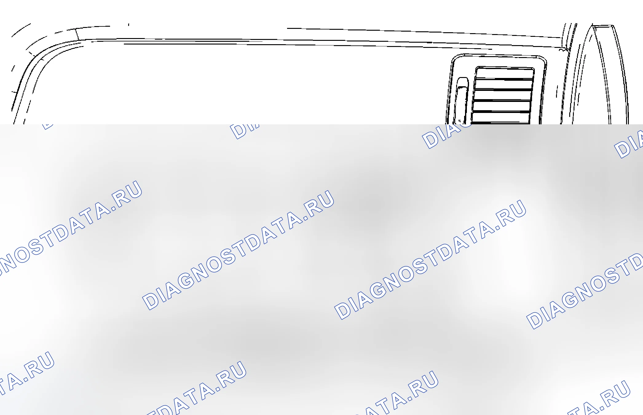 Рис. 31: Замена лампы отсека хранения приборной панели. Cadillac DTS I