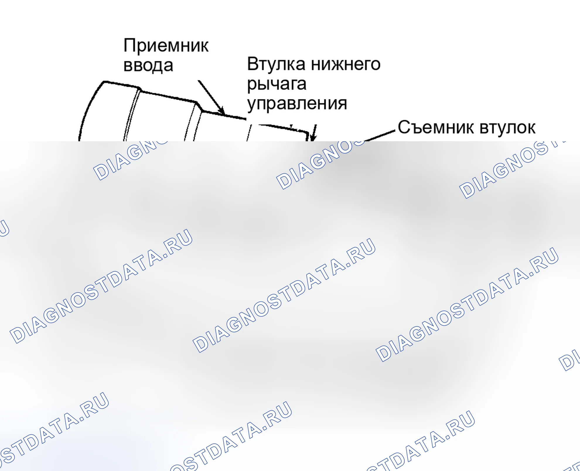 Рис. 16: Демонтаж (передняя втулка). Chrysler Sebring II