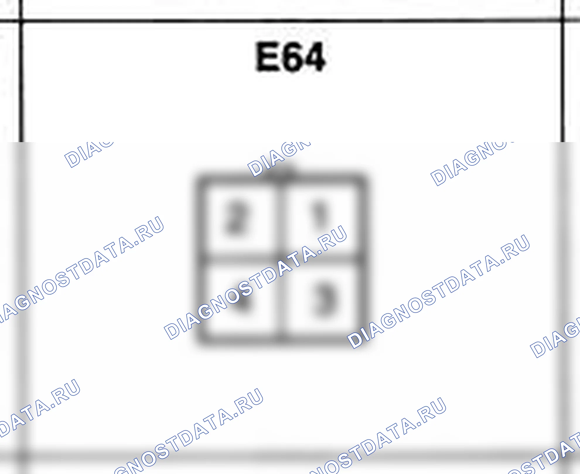 Распиновка разъёма E64 — жгута двигателя. Hyundai H-1 A1